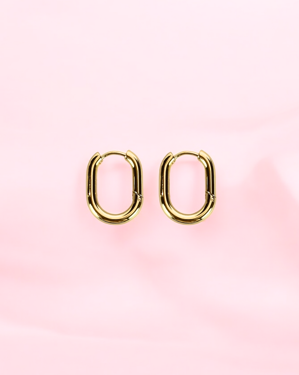 Okrogli uhani OVAL HOOP