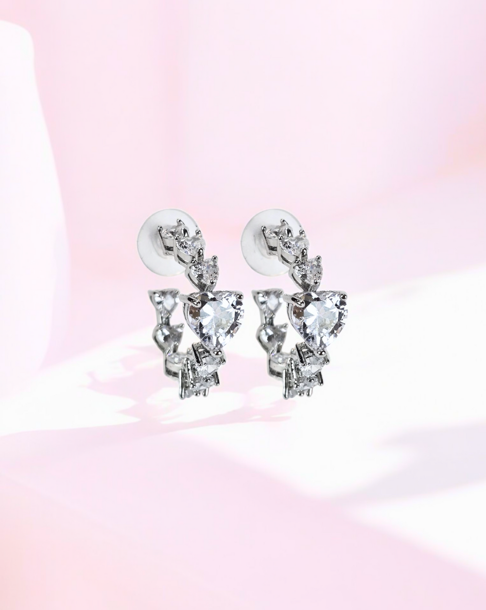 Okrogli uhani VALENTINE | Silver