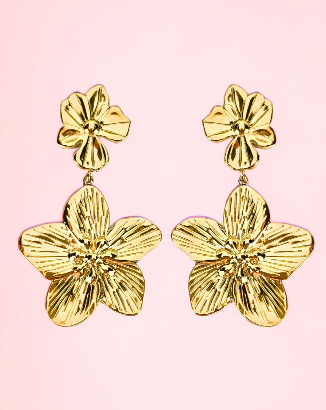 Viseči uhani DOUBLE BLOSSOM