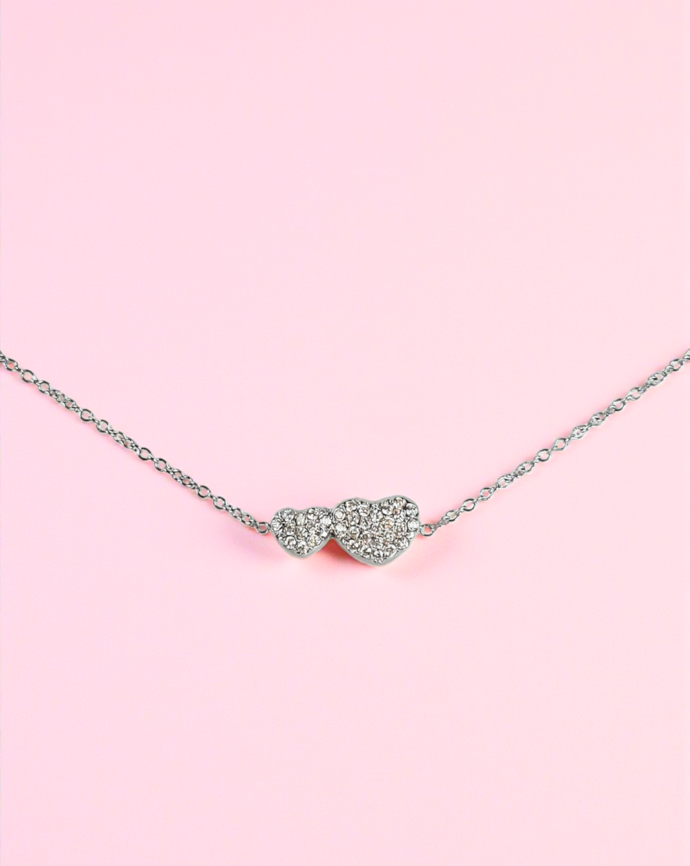 Bracelet HEART Bracelet HEART two hearts and zirconia stones – Trgovina Patrizia