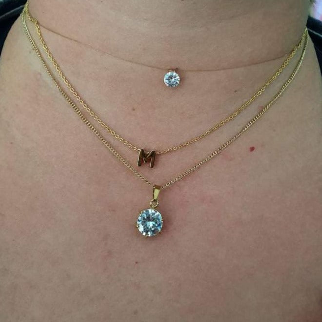 Halskette Gold mit dem Brief... - Patrizia