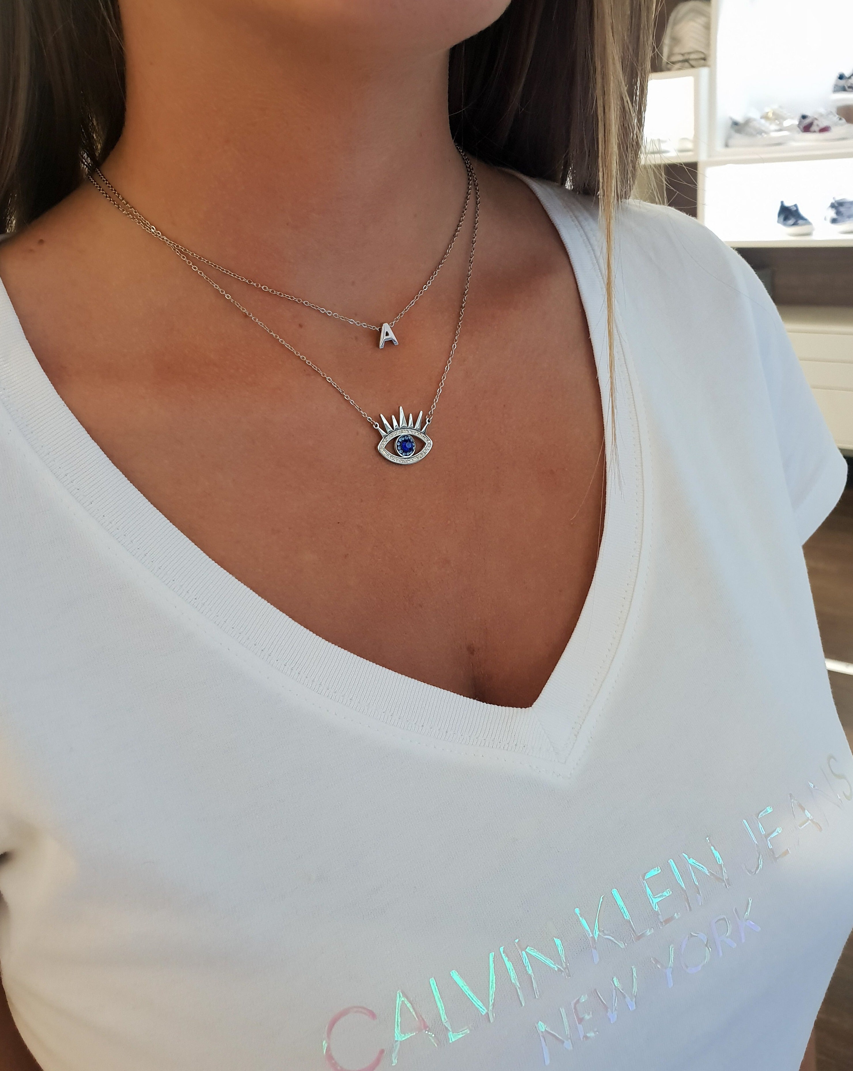 Halskette Silber mit dem Brief... - Patrizia