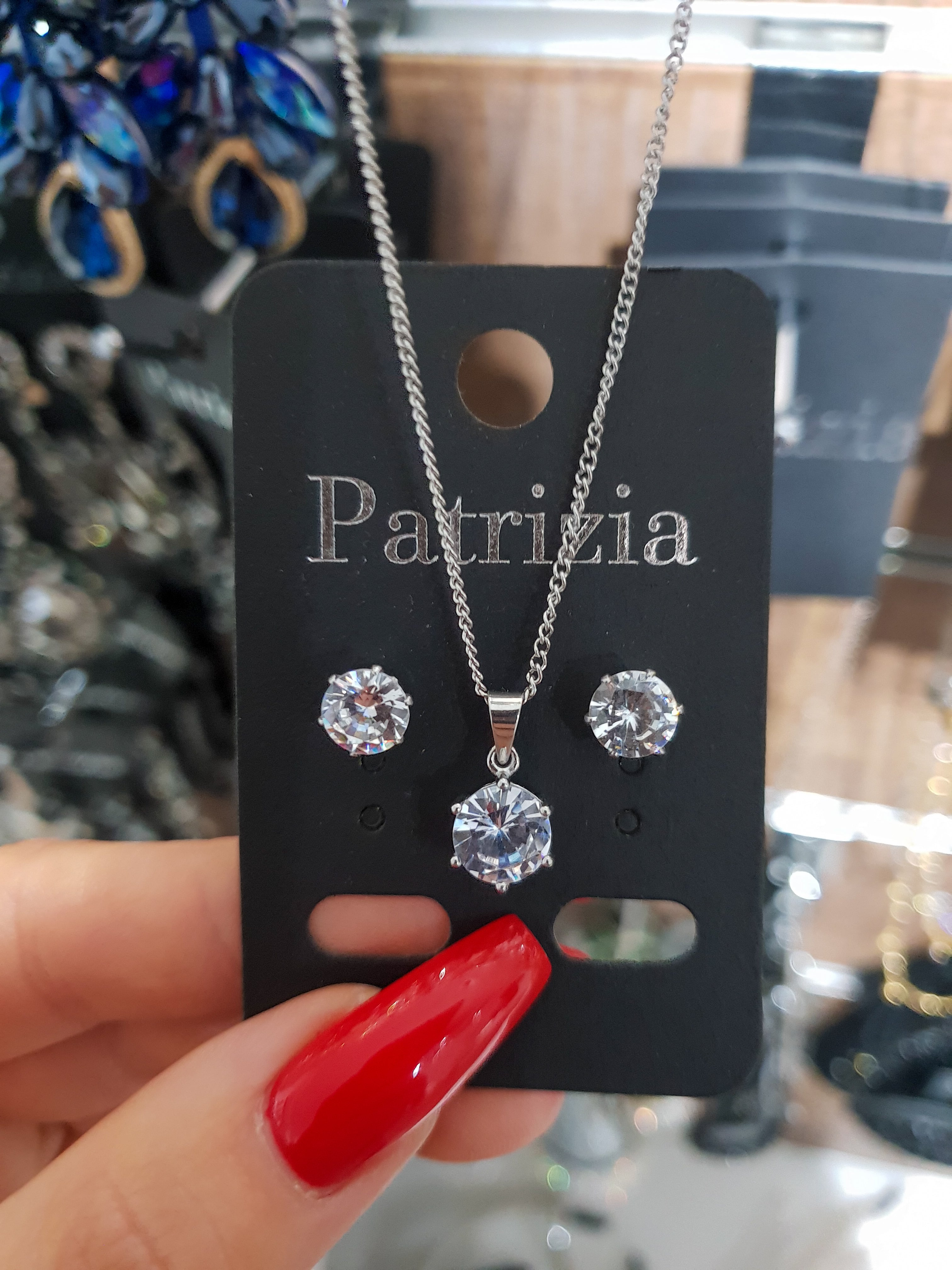 Stecker-Ohrringe-Zirkone (Paar) - Patrizia