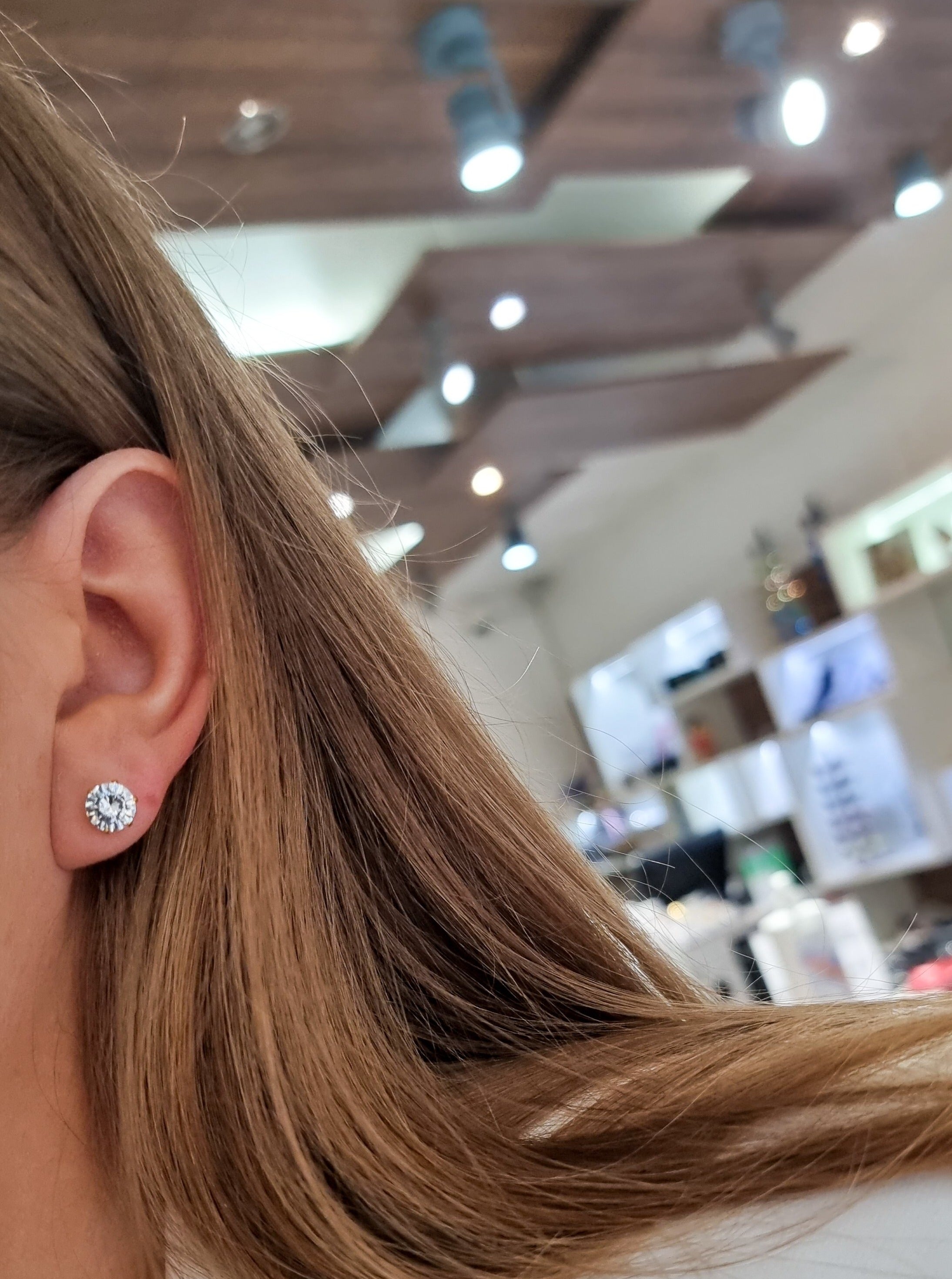Stecker-Ohrringe-Zirkone (Paar) - Patrizia