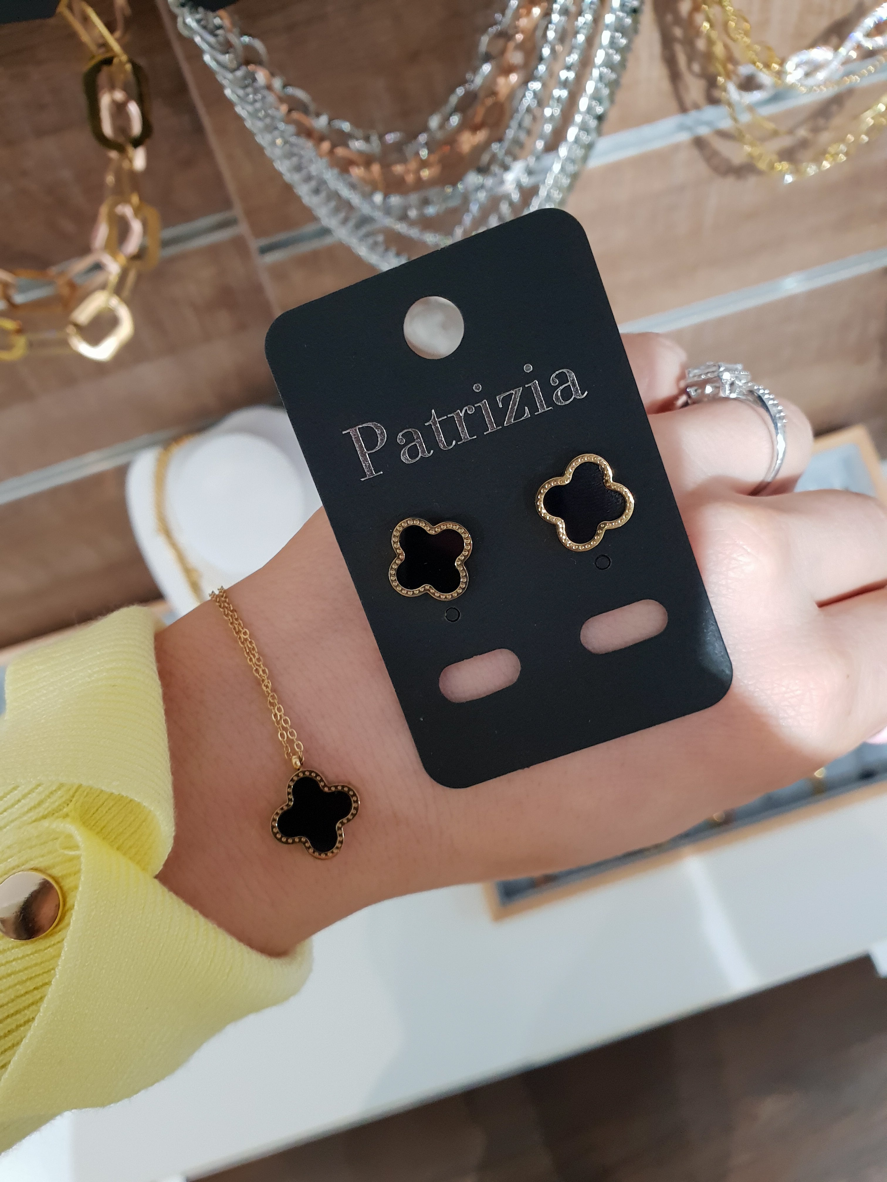 Vtični uhani CLOVER - Patrizia