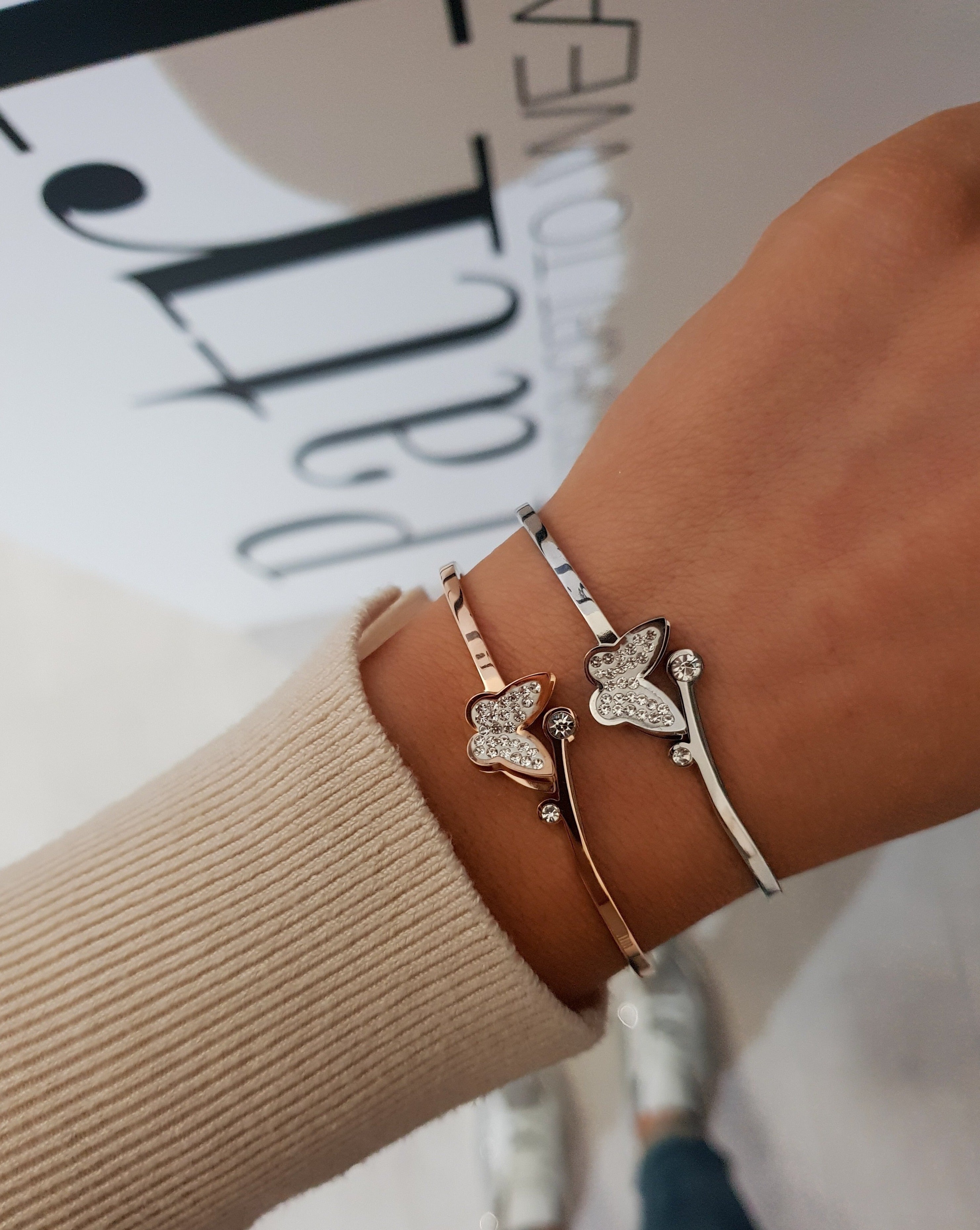 Armband BUTTERFLY | Kristalle