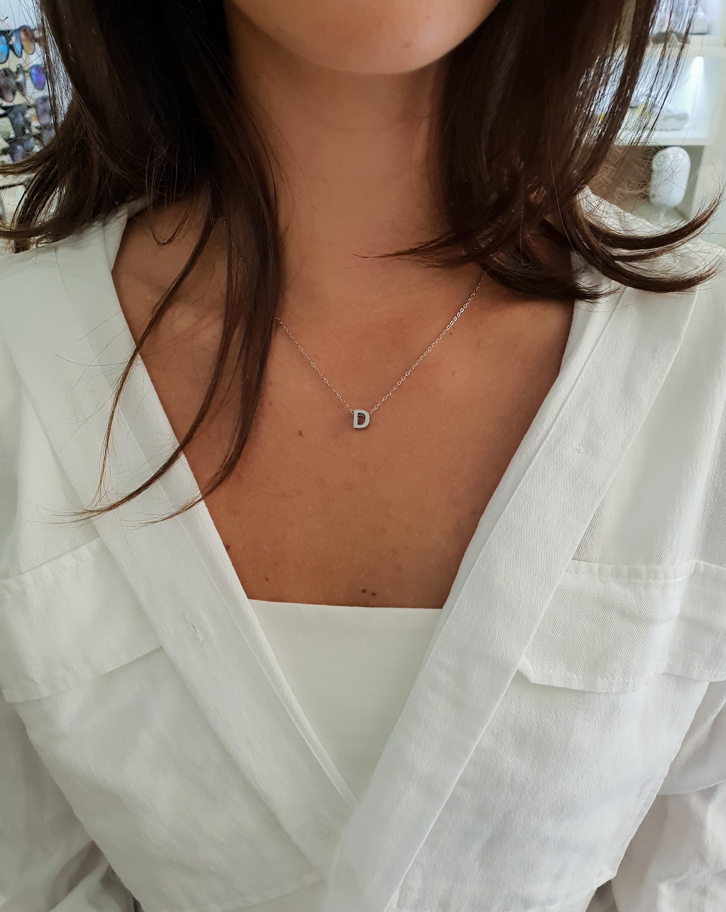 Halskette Silber mit dem Brief... - Patrizia