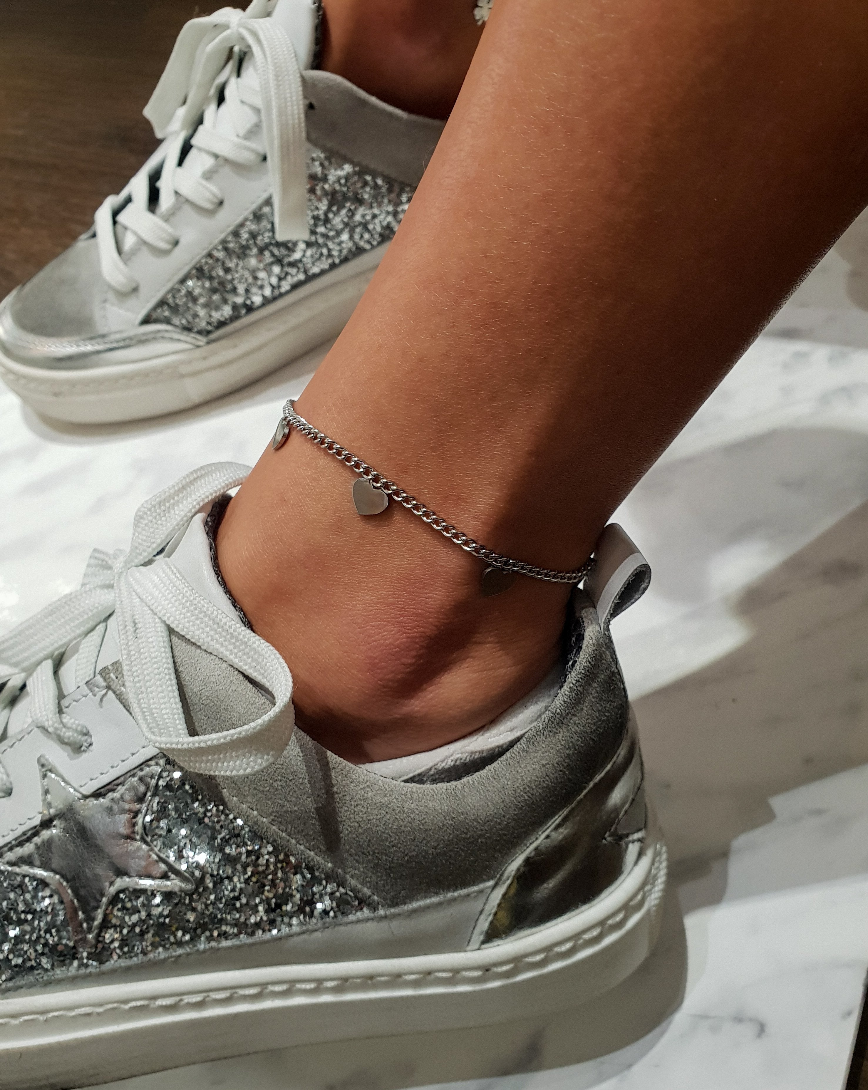 Armband für Bein mit Symbolen | Sweetheart