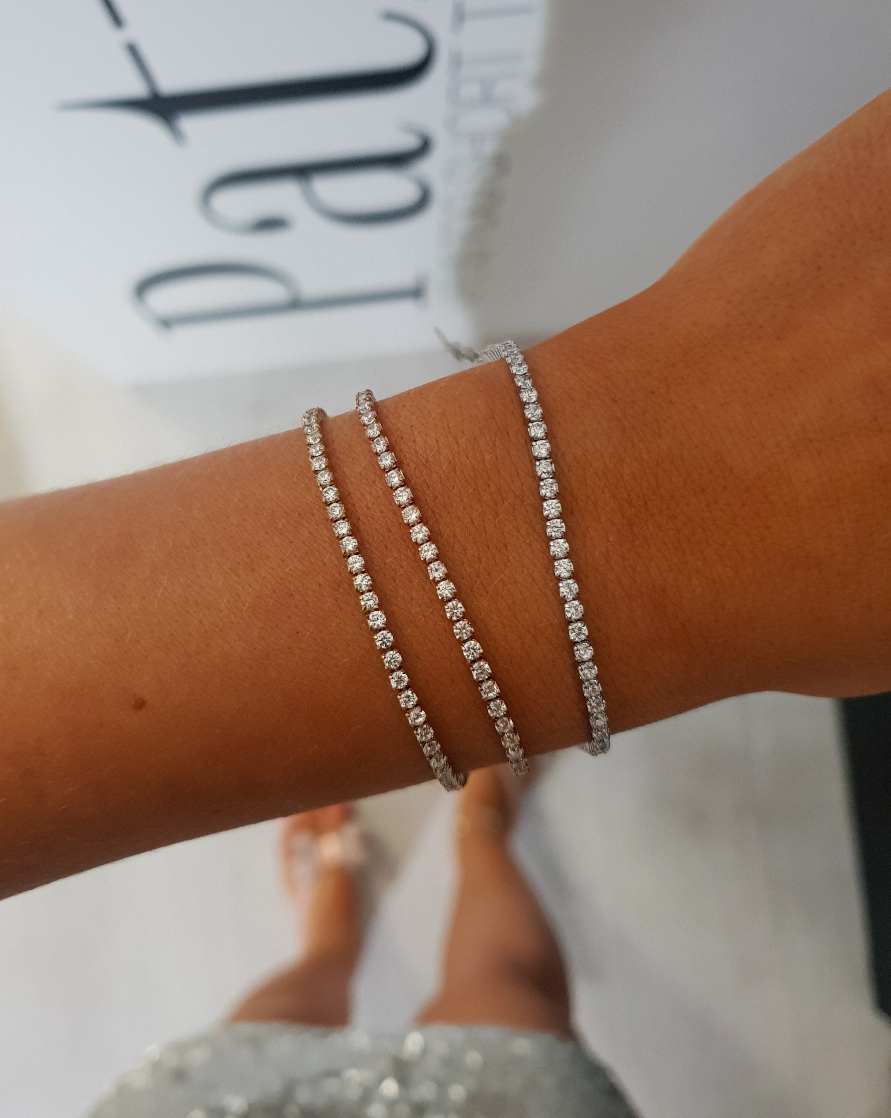 Armband mit Zirkonia TENNIS | 1,5 mm