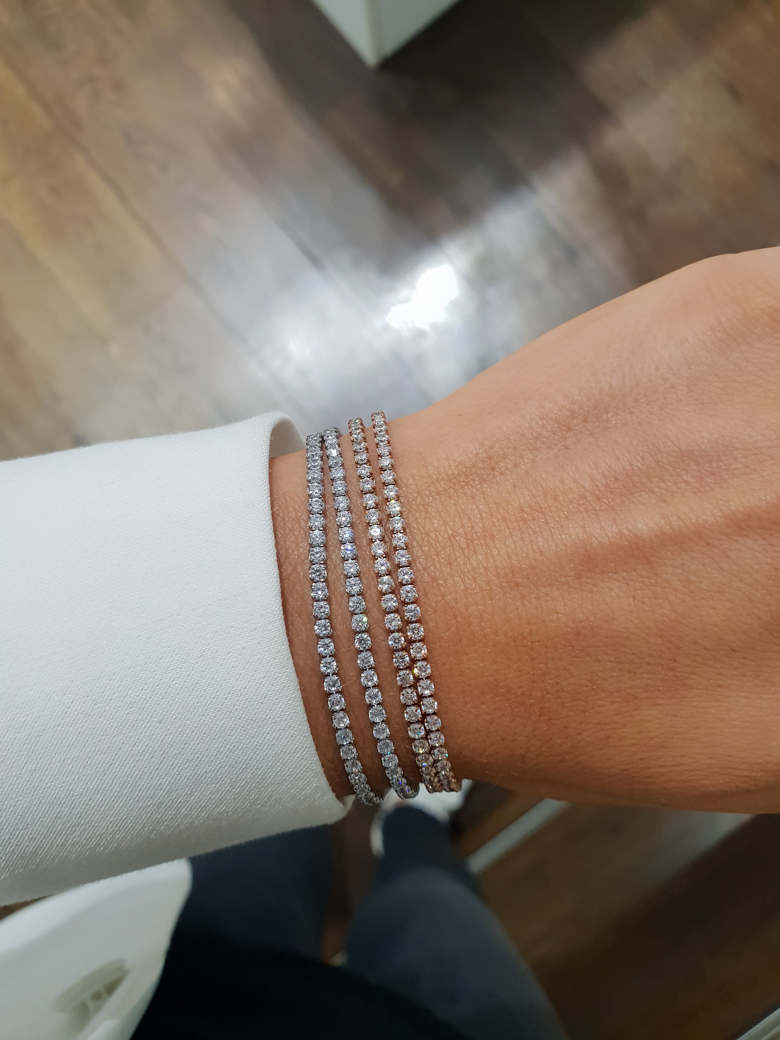Armband mit Zirkonia TENNIS | 1,5 mm