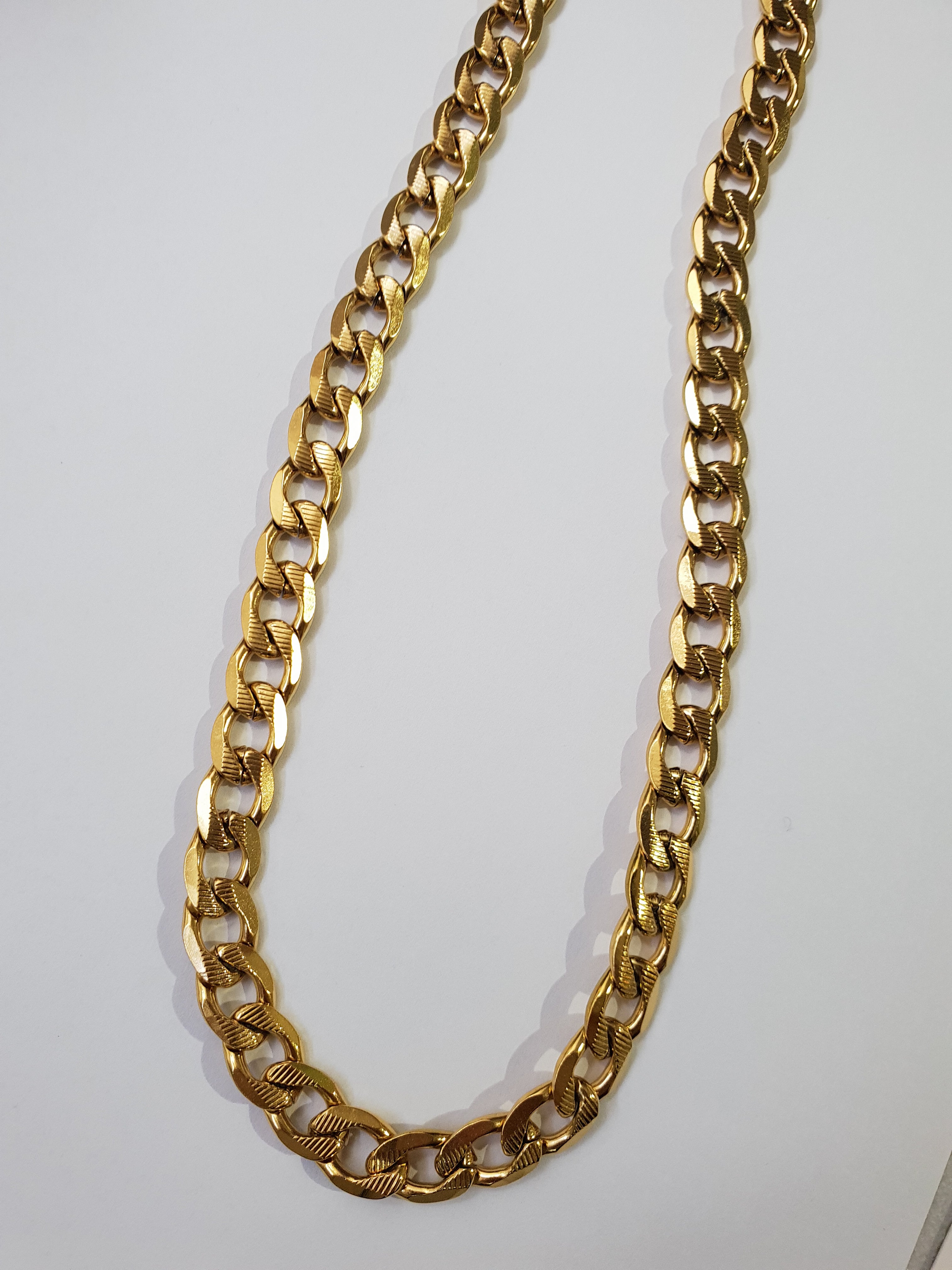 Moška verižica CHAIN | Gold/7 mm