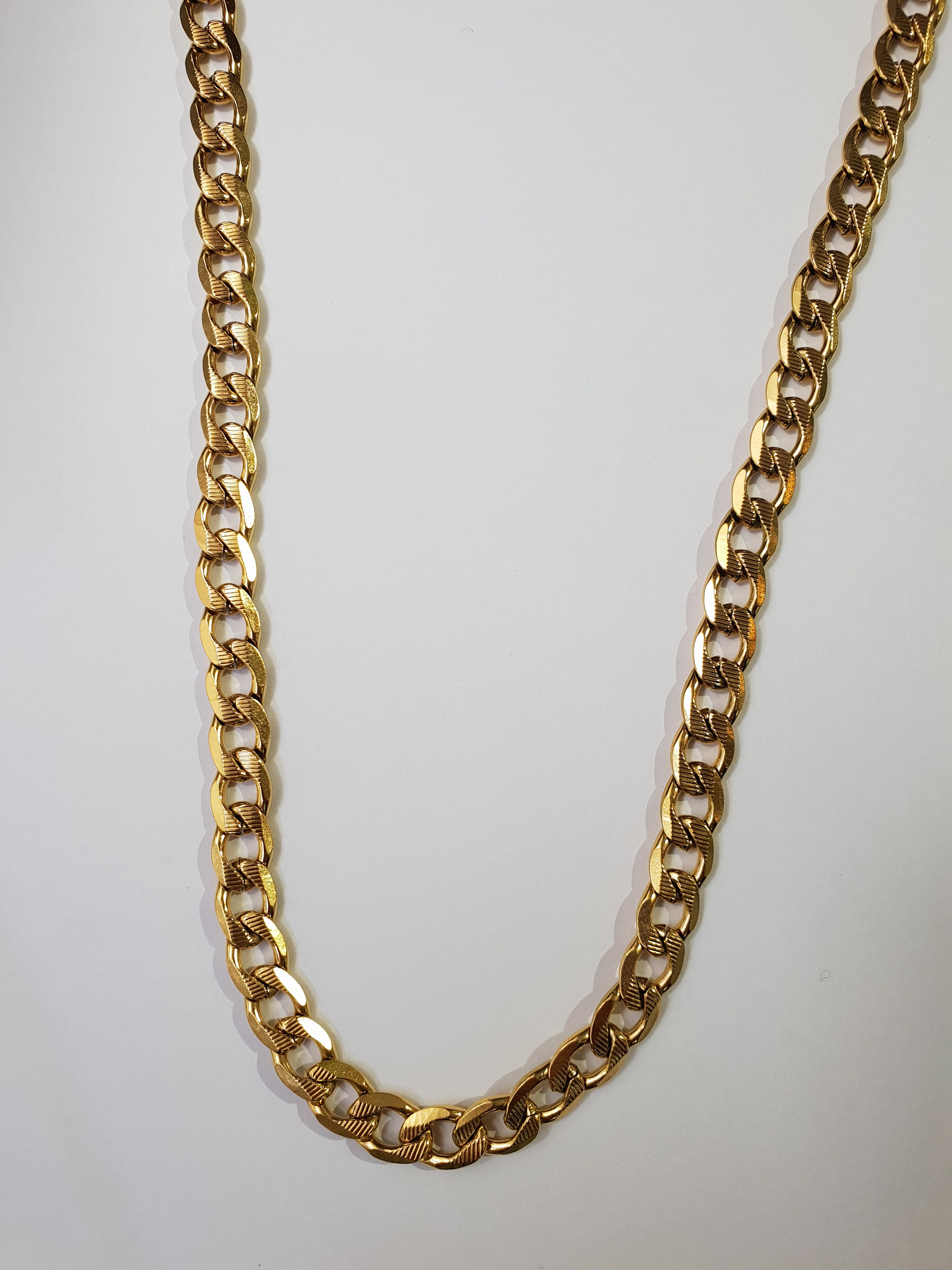Moška verižica CHAIN | Gold/7 mm