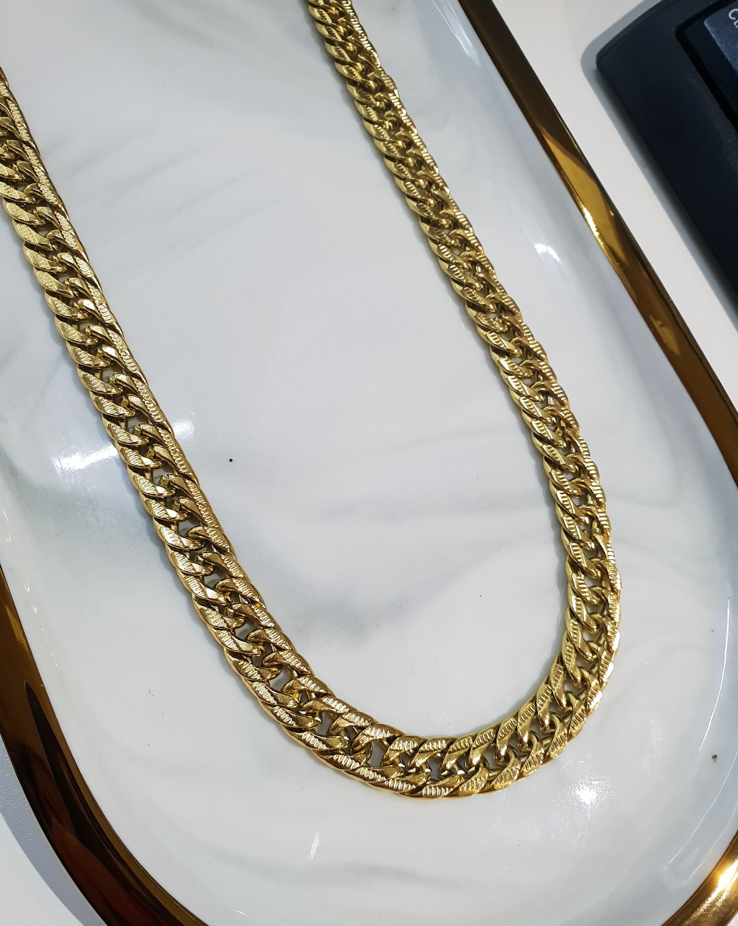 Male necklace CHAIN | Gold/10 mm