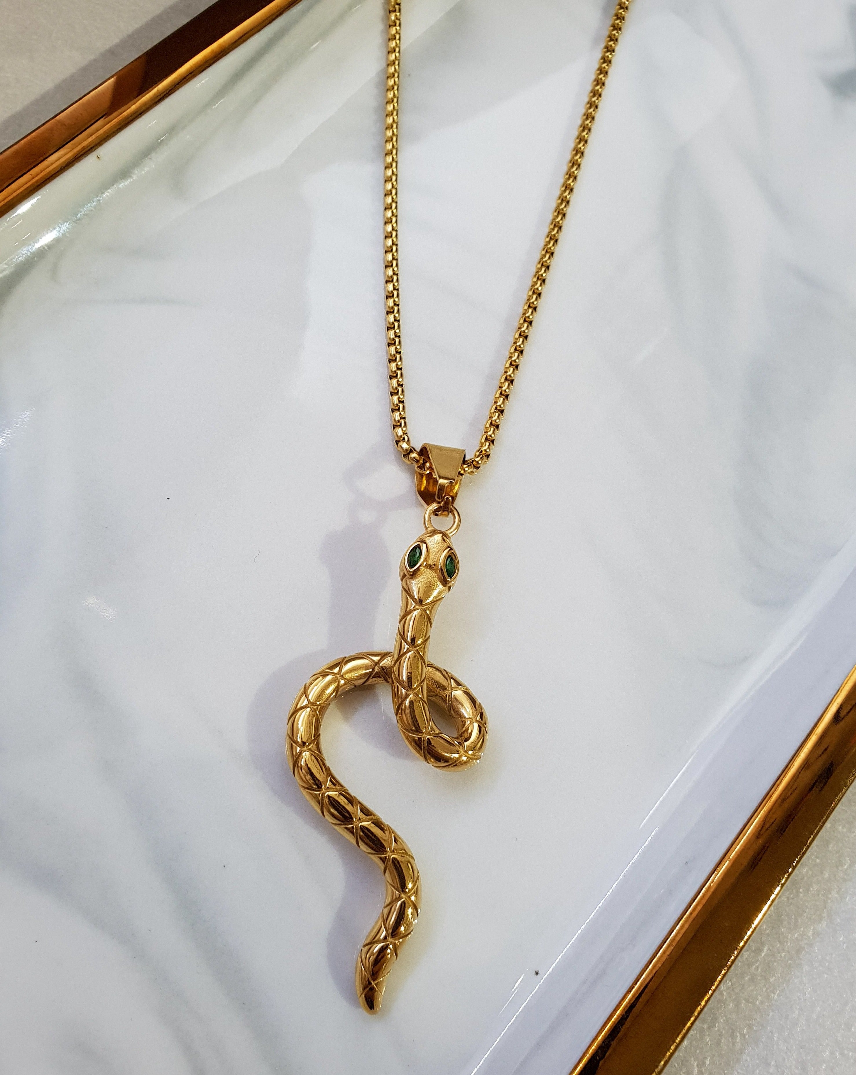 Moška verižica SNAKE | Gold