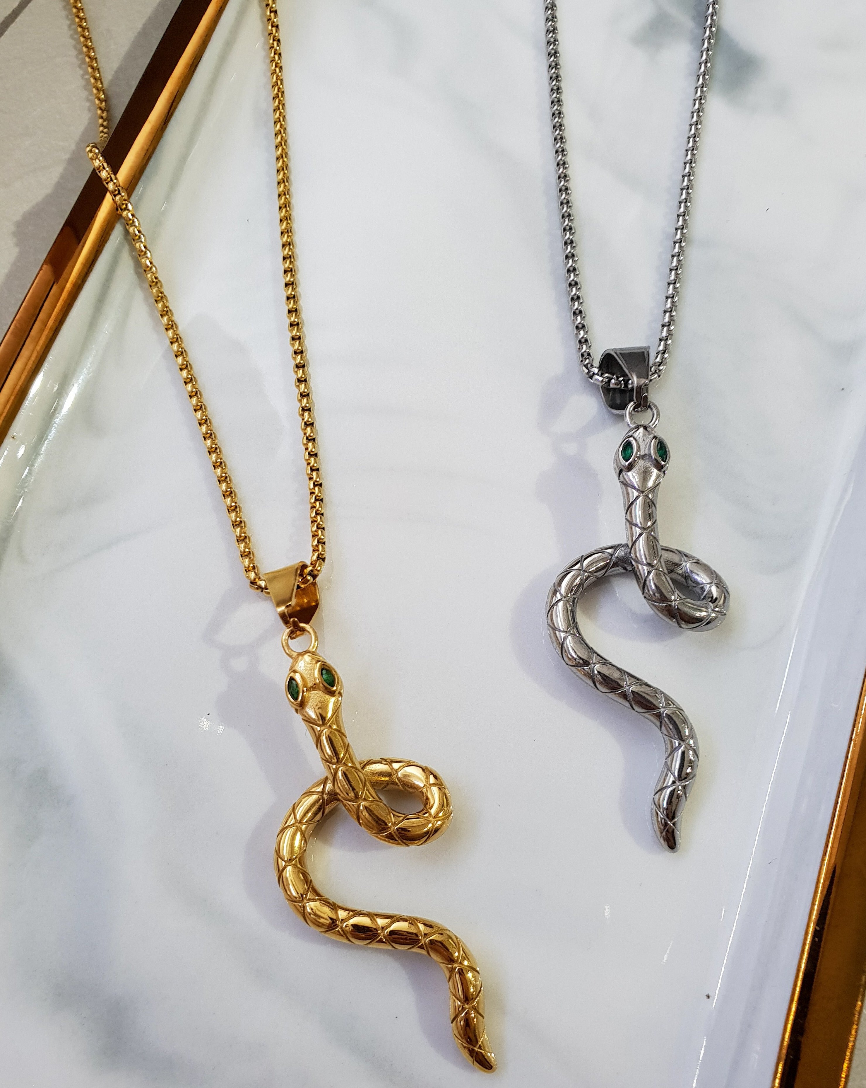 Moška verižica SNAKE | Gold