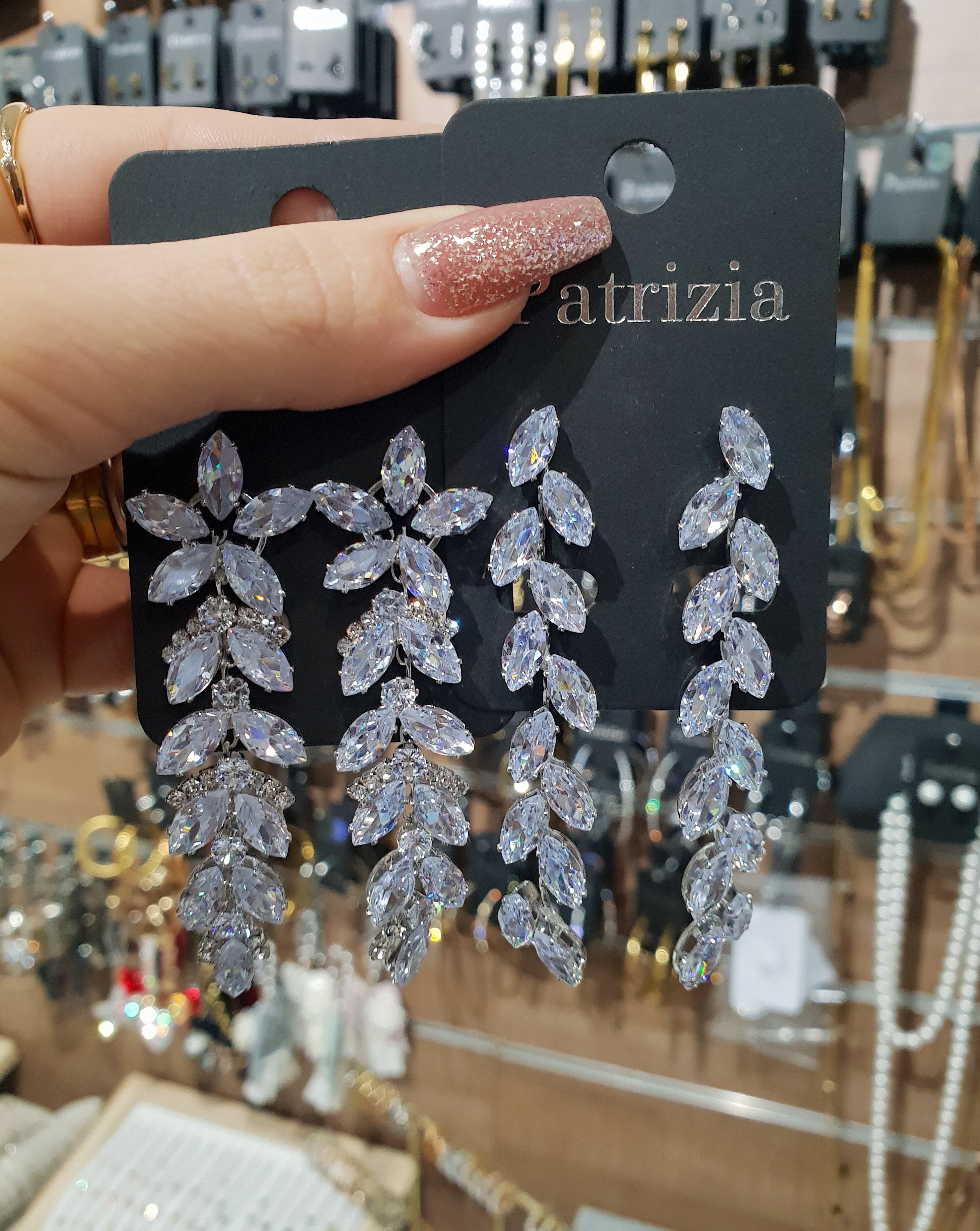 LUXURY Hängende Ohrringe | Silver