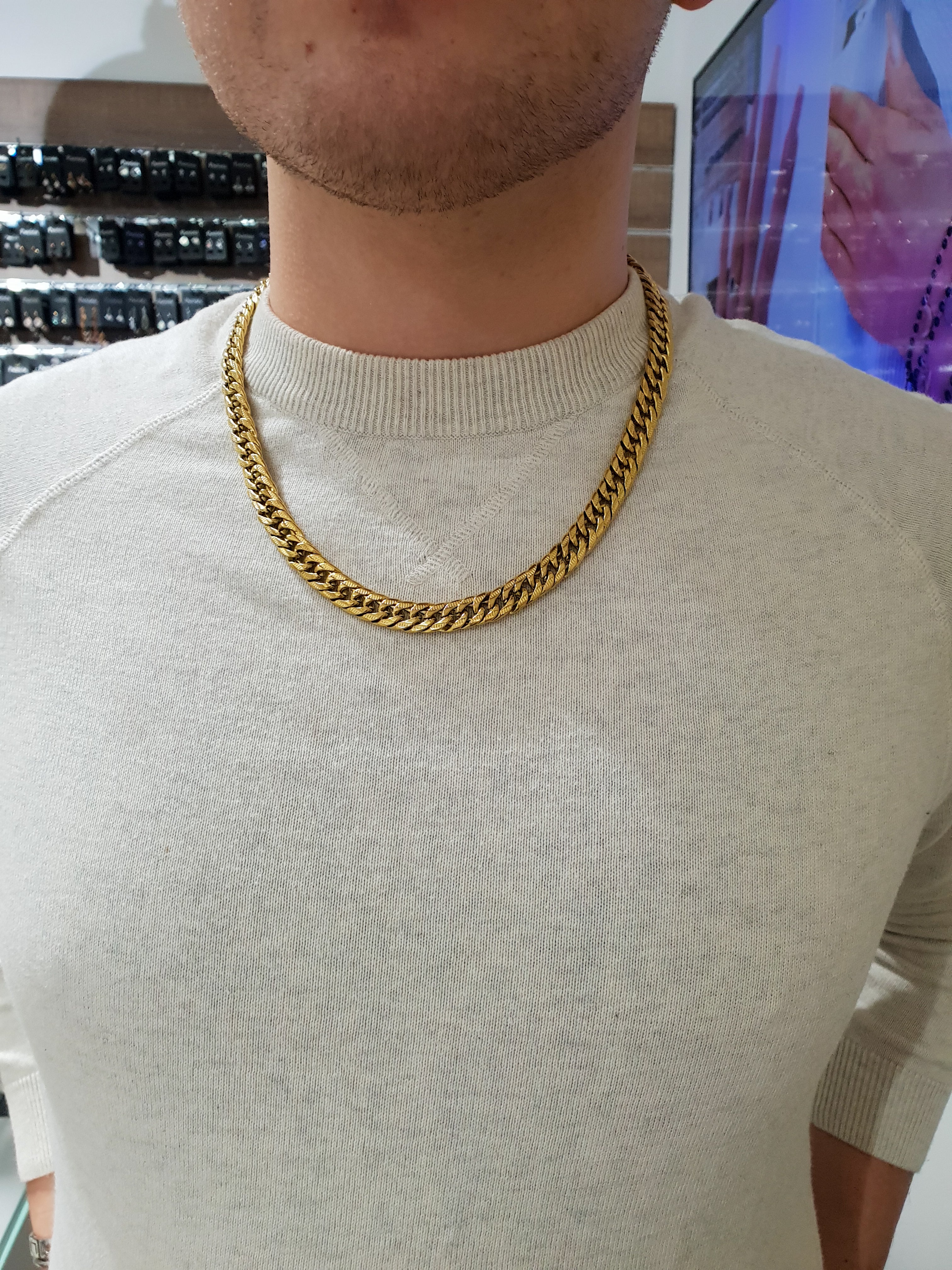 Moška verižica CHAIN | Gold/10 mm