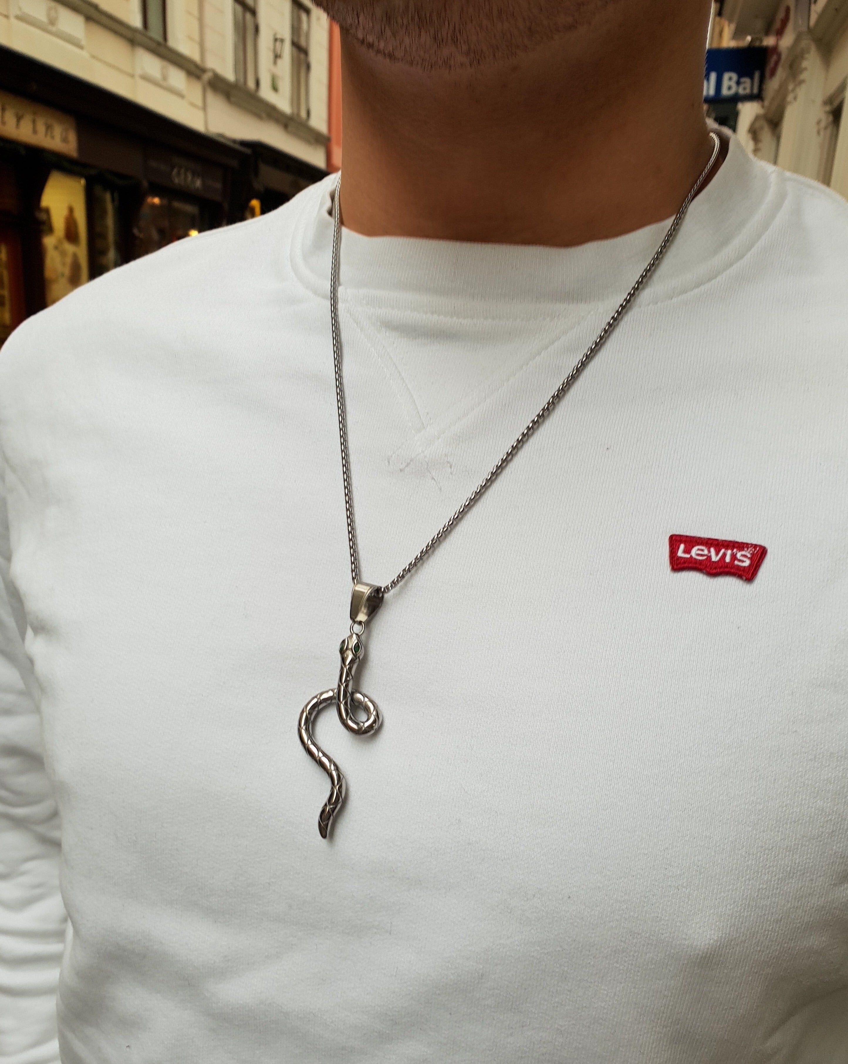 Moška verižica SNAKE | Silver