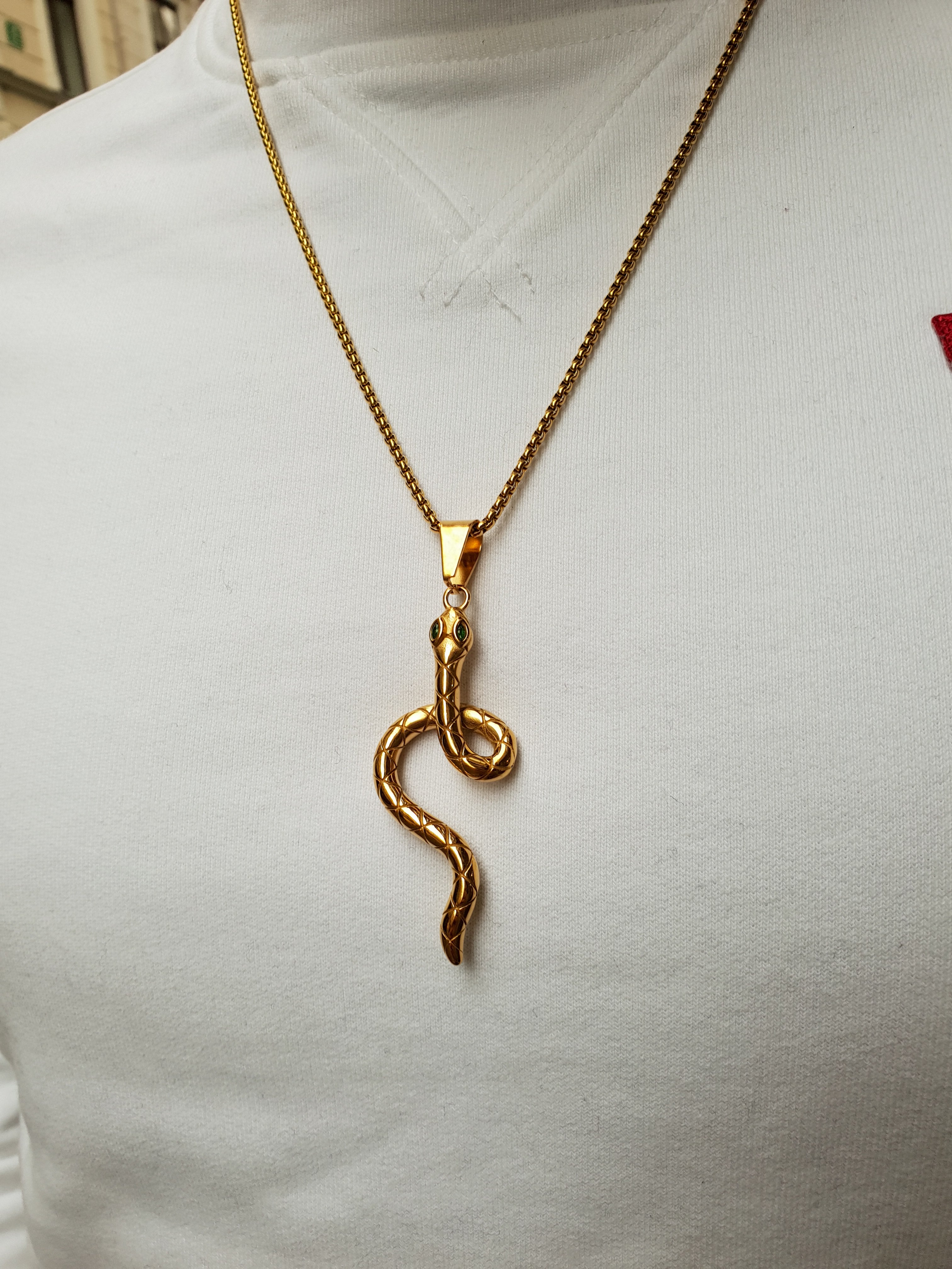 Moška verižica SNAKE-Gold