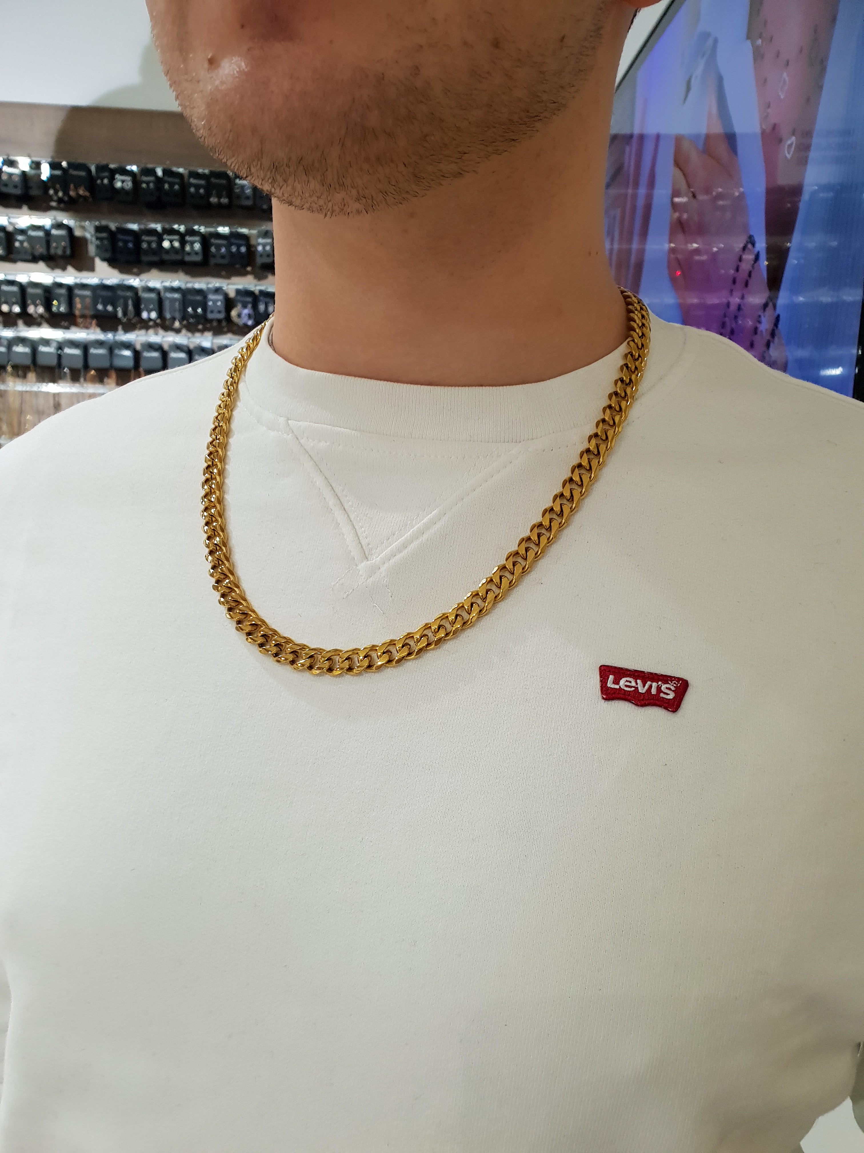 Moška verižica CHAIN | Gold/9 mm