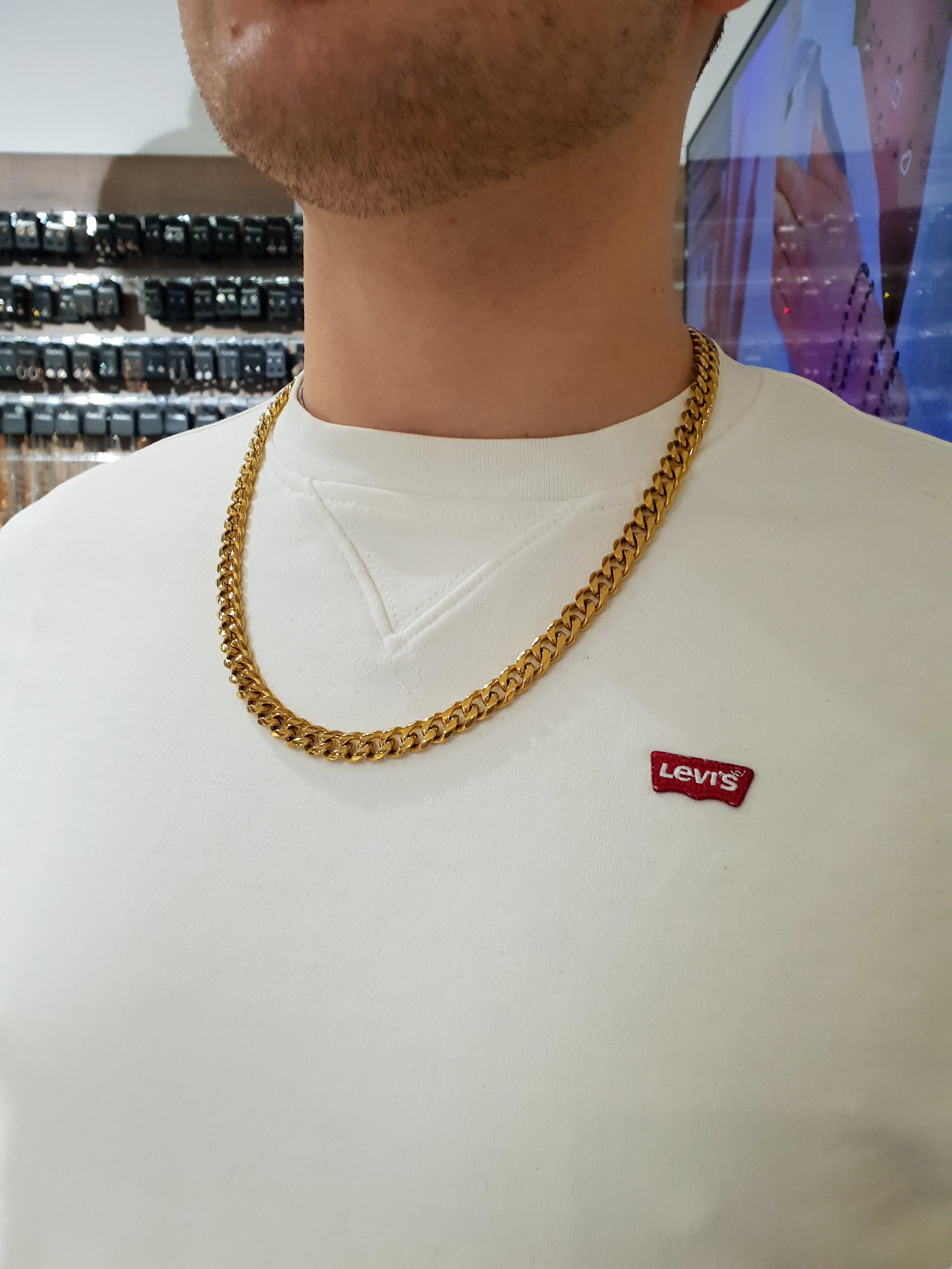 Moška verižica CHAIN | Gold/9 mm