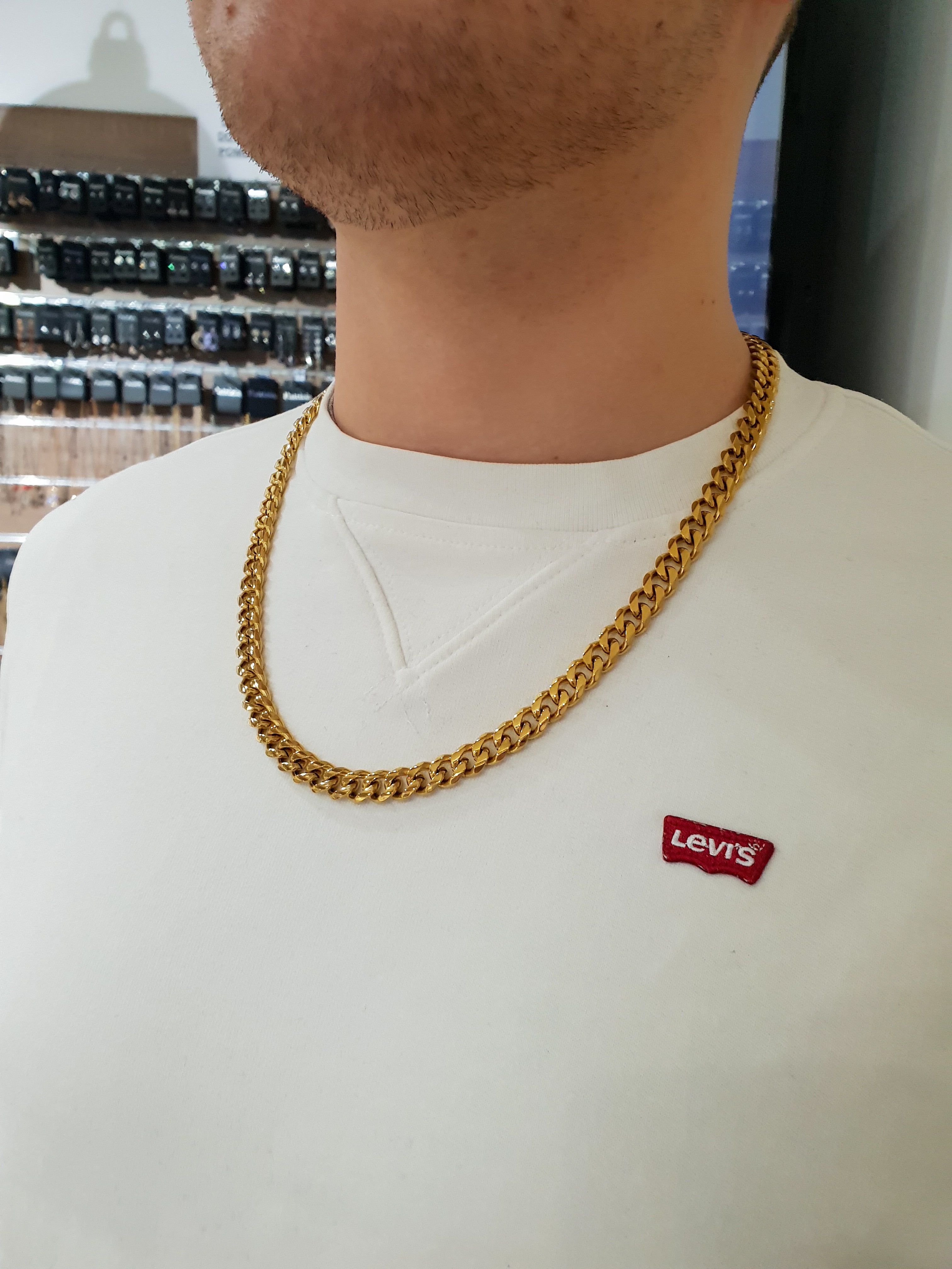 Muški lanac CHAIN | Zlato/9 mm