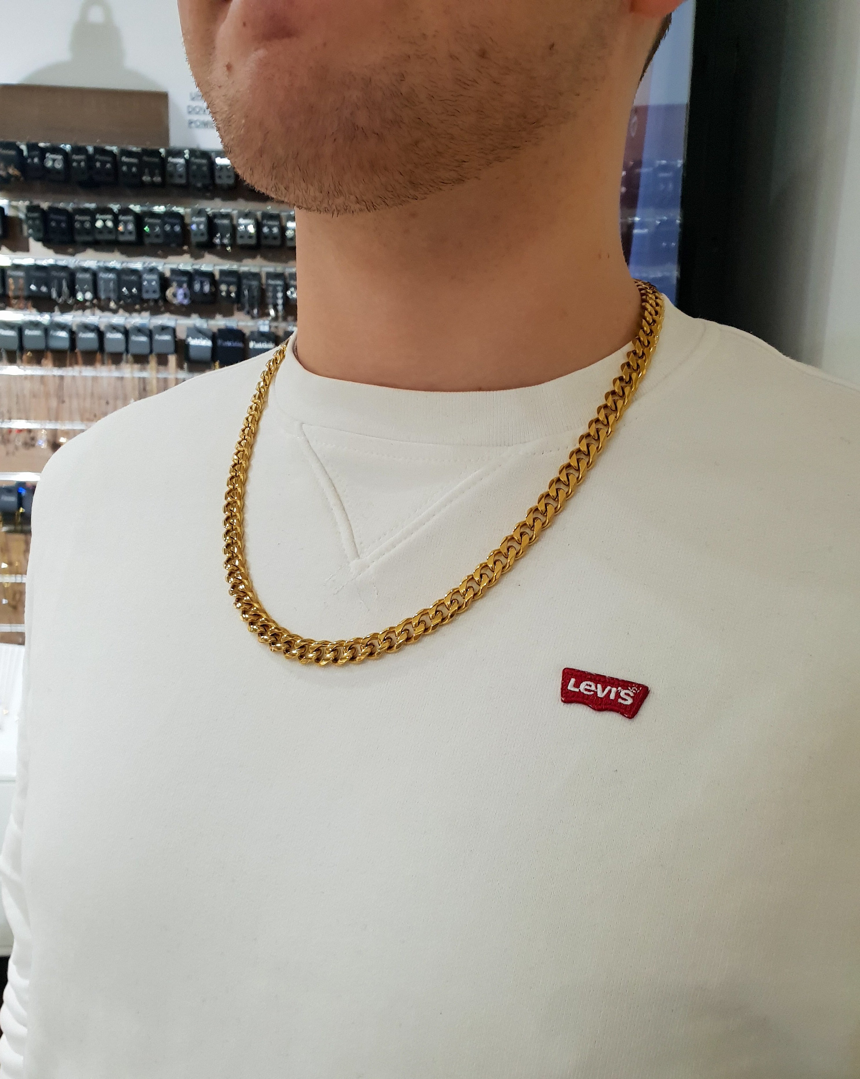 Muški lanac CHAIN | Zlato/9 mm