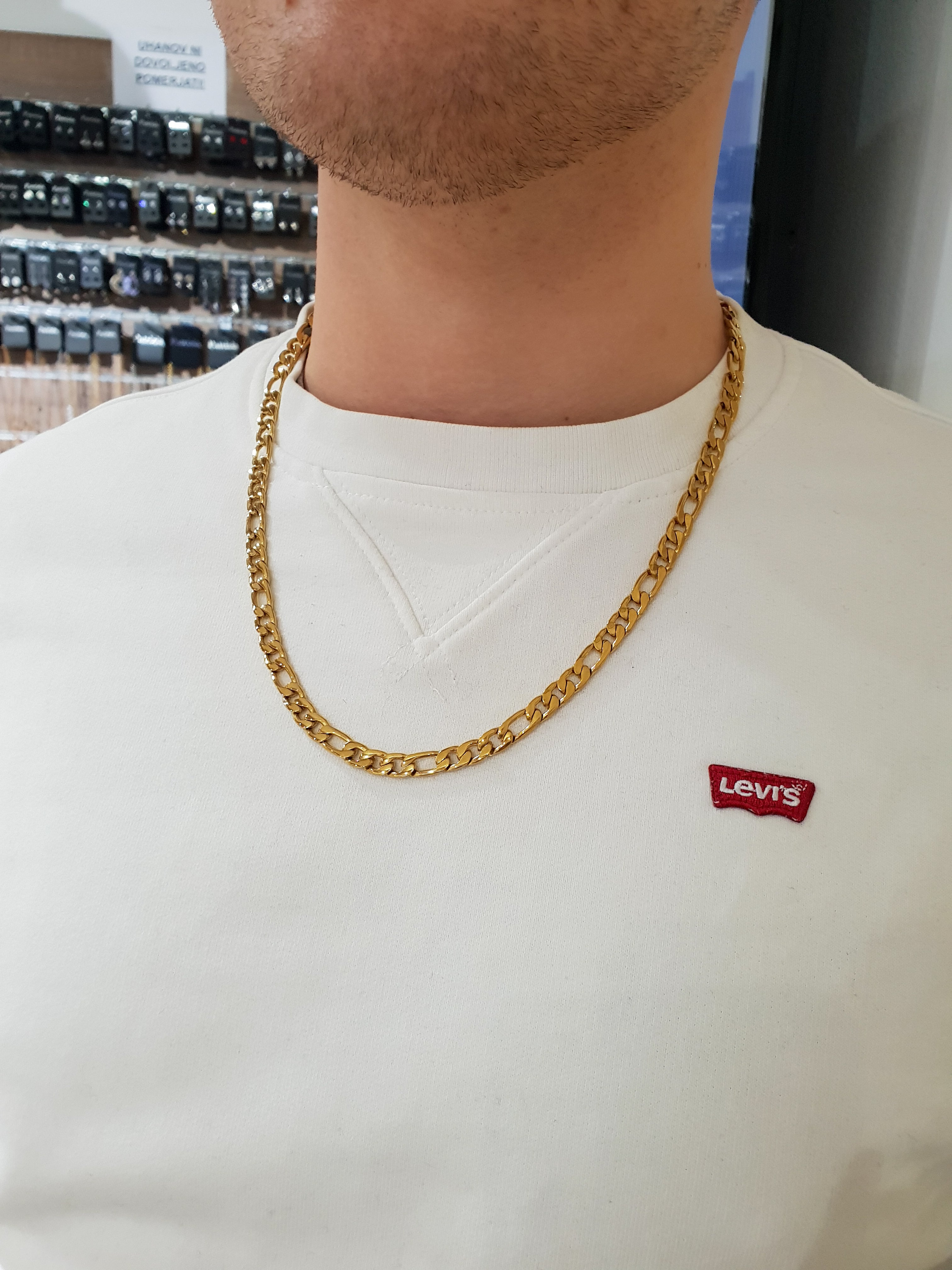 Halskette Herren FIGARO | Gold/6 mm