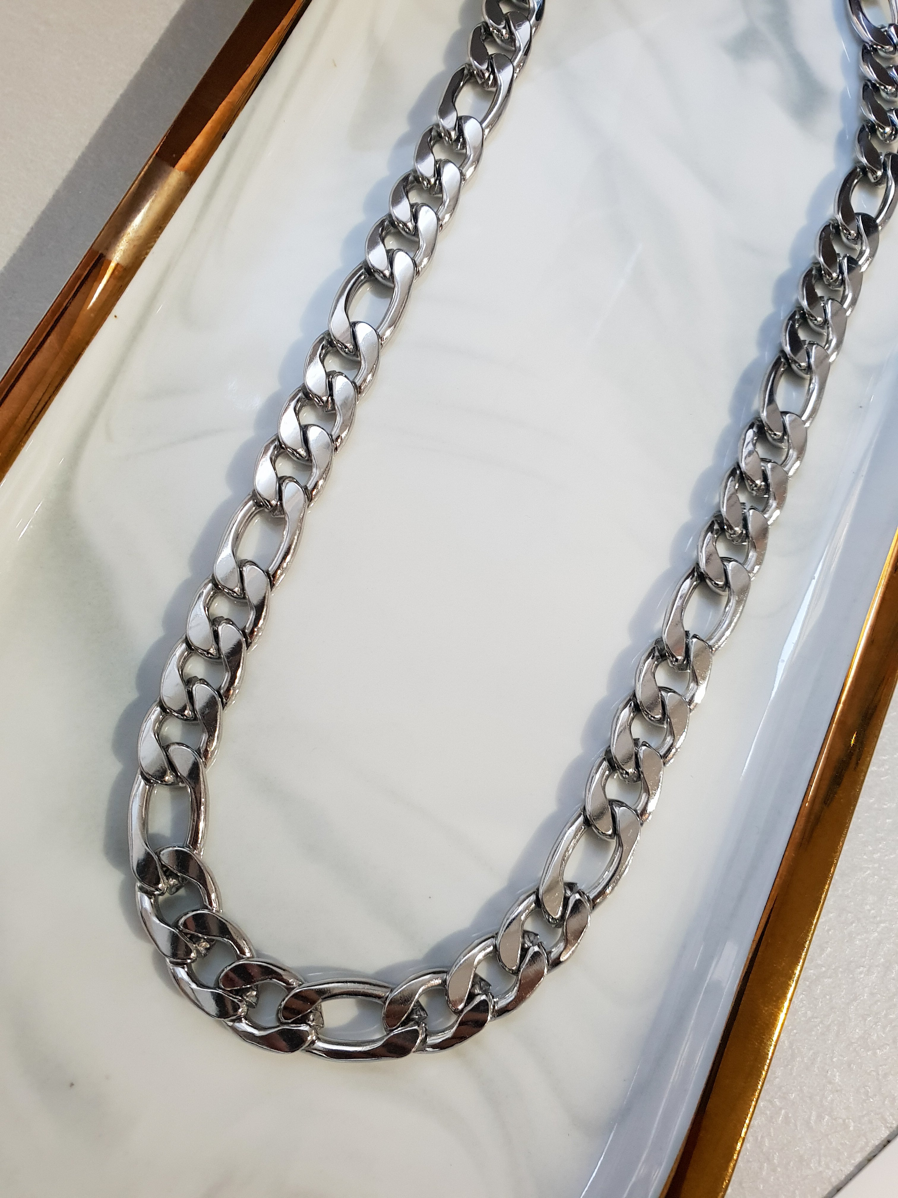 Halskette CHAIN Mann Figaro | Gold/11 mm