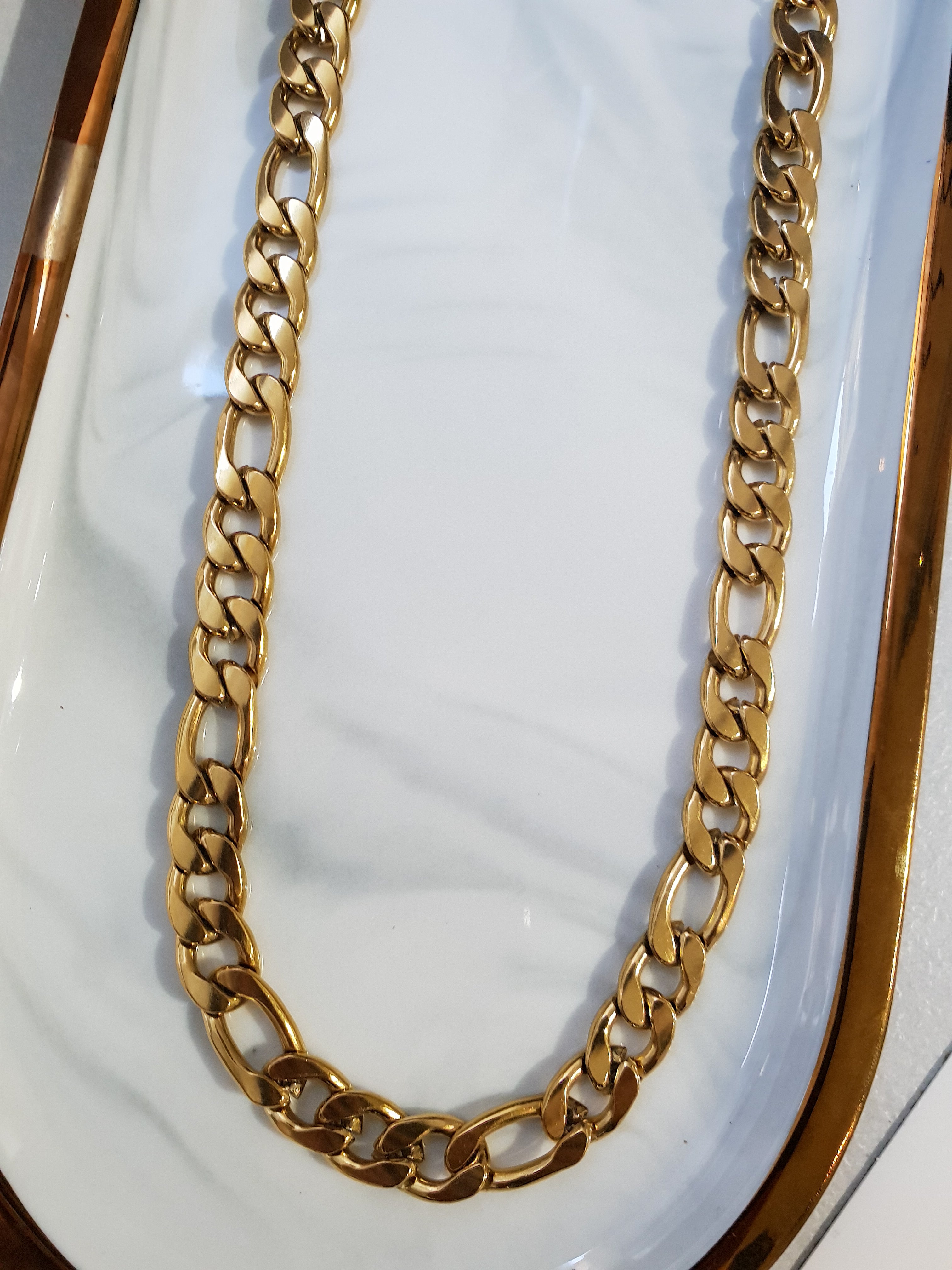 Halskette CHAIN Mann Figaro | Gold/11 mm