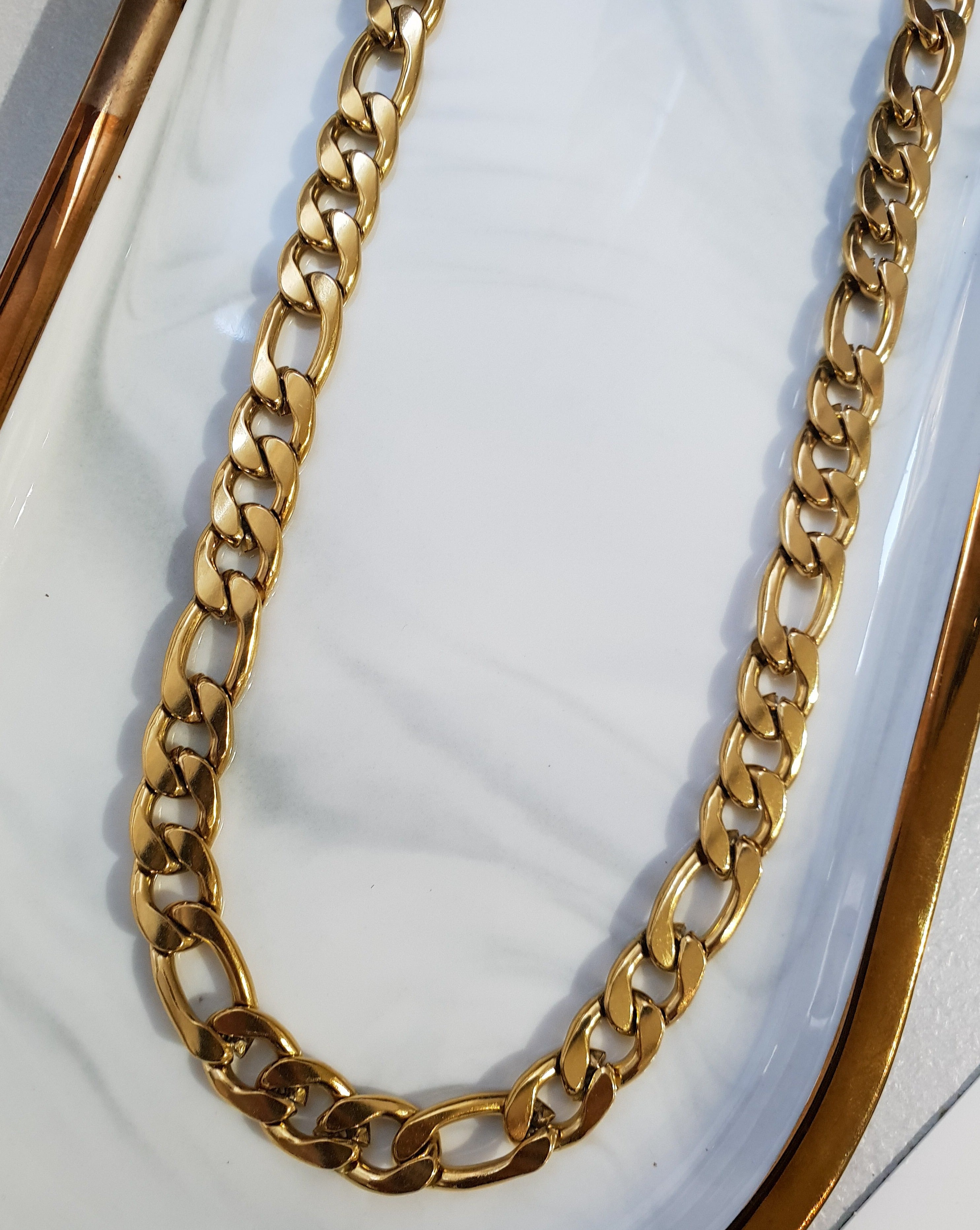 Moška verižica CHAIN Figaro | Gold/11 mm