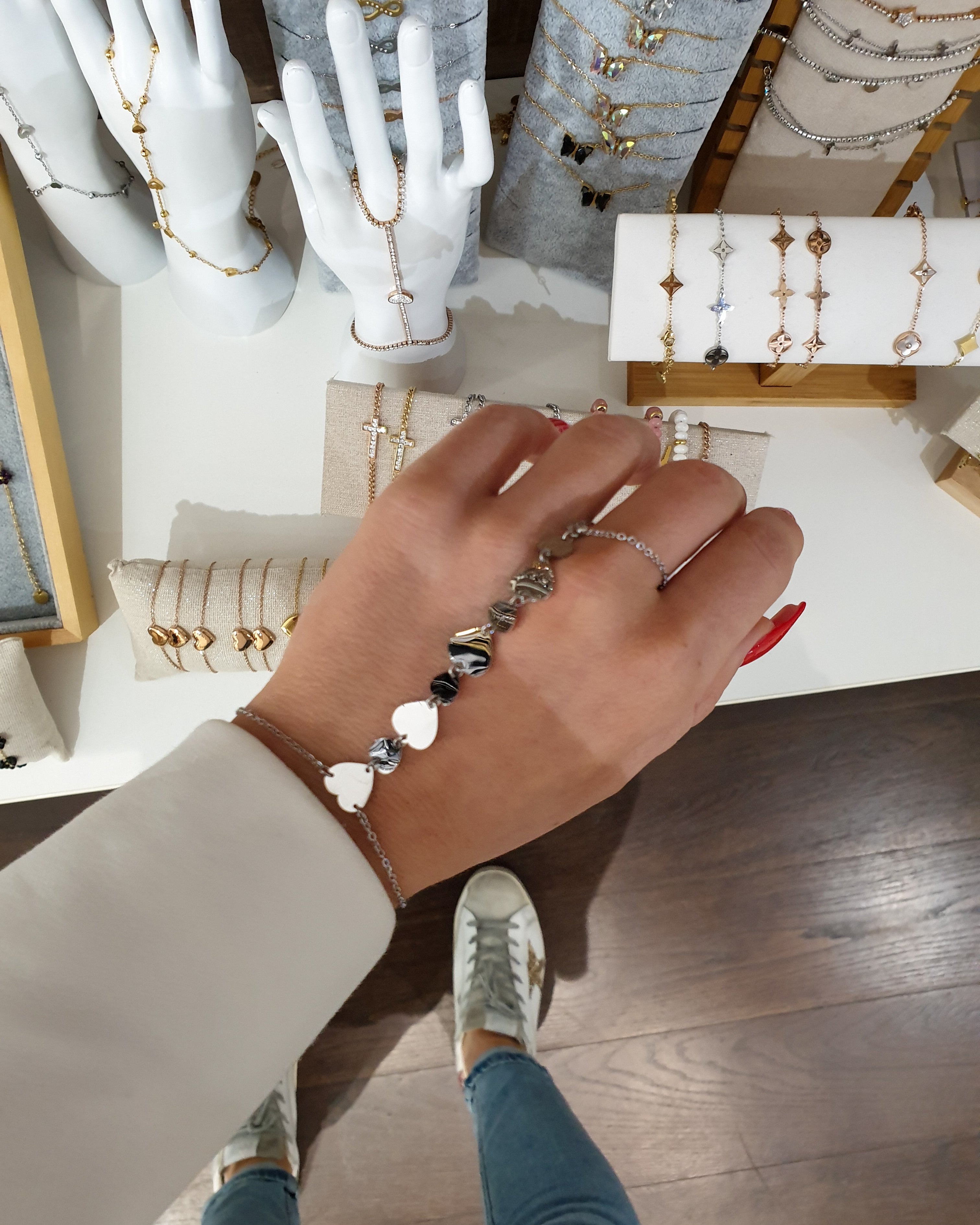 Zapestnica + Prstan v enem BOHO | Silver