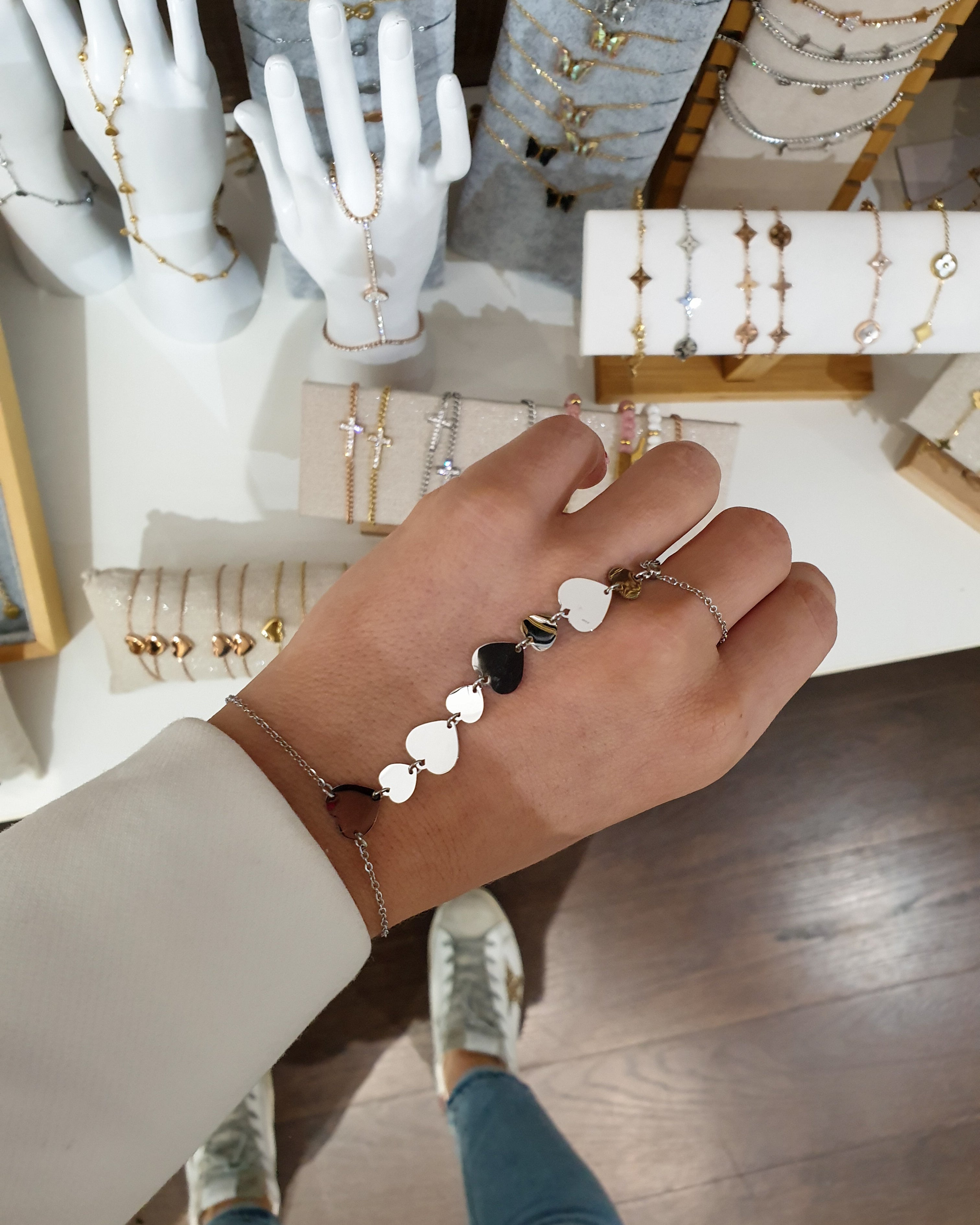 Zapestnica + Prstan v enem BOHO | Silver