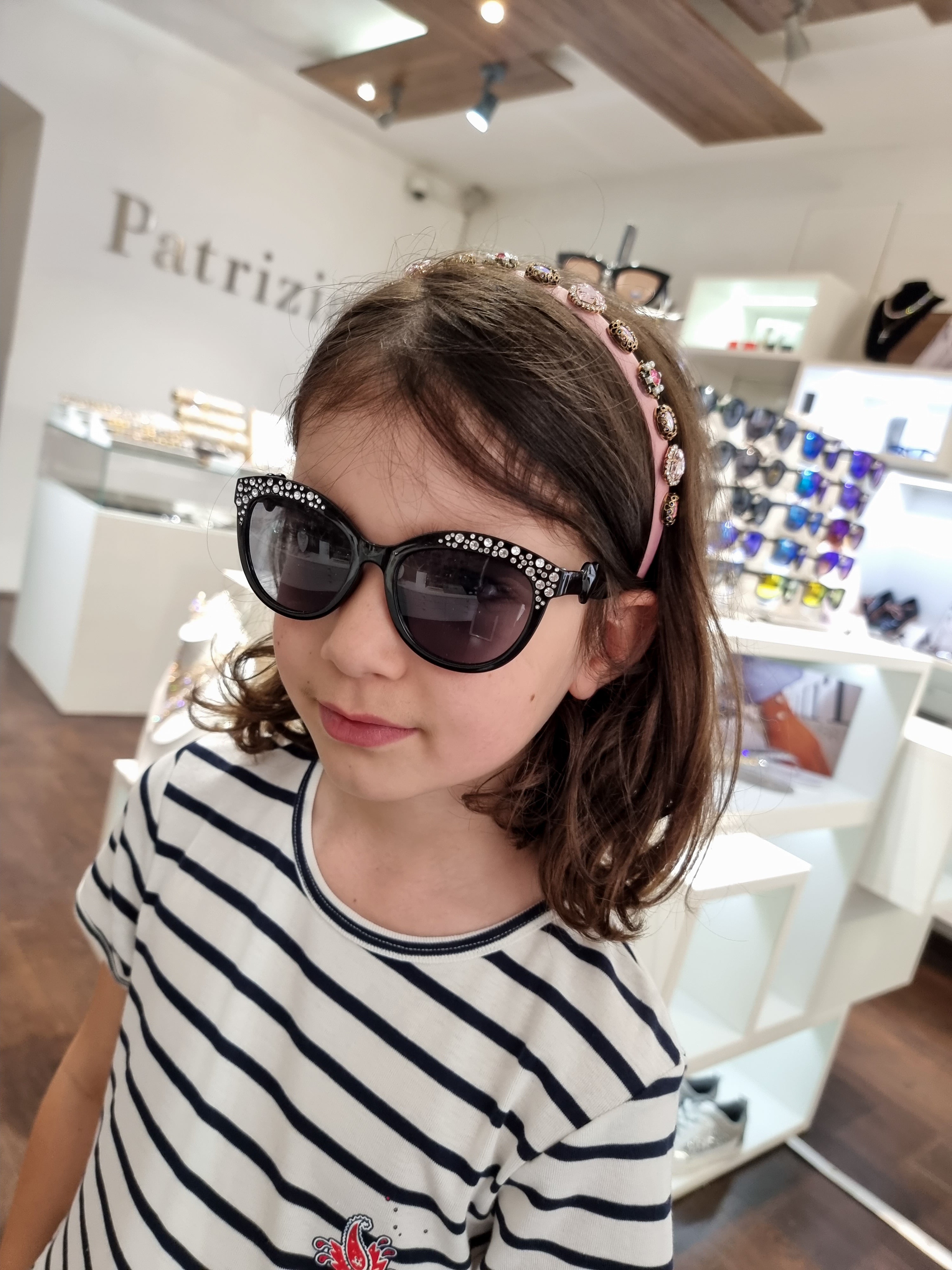 Dječje sunčane naočale GLITTER - Black *