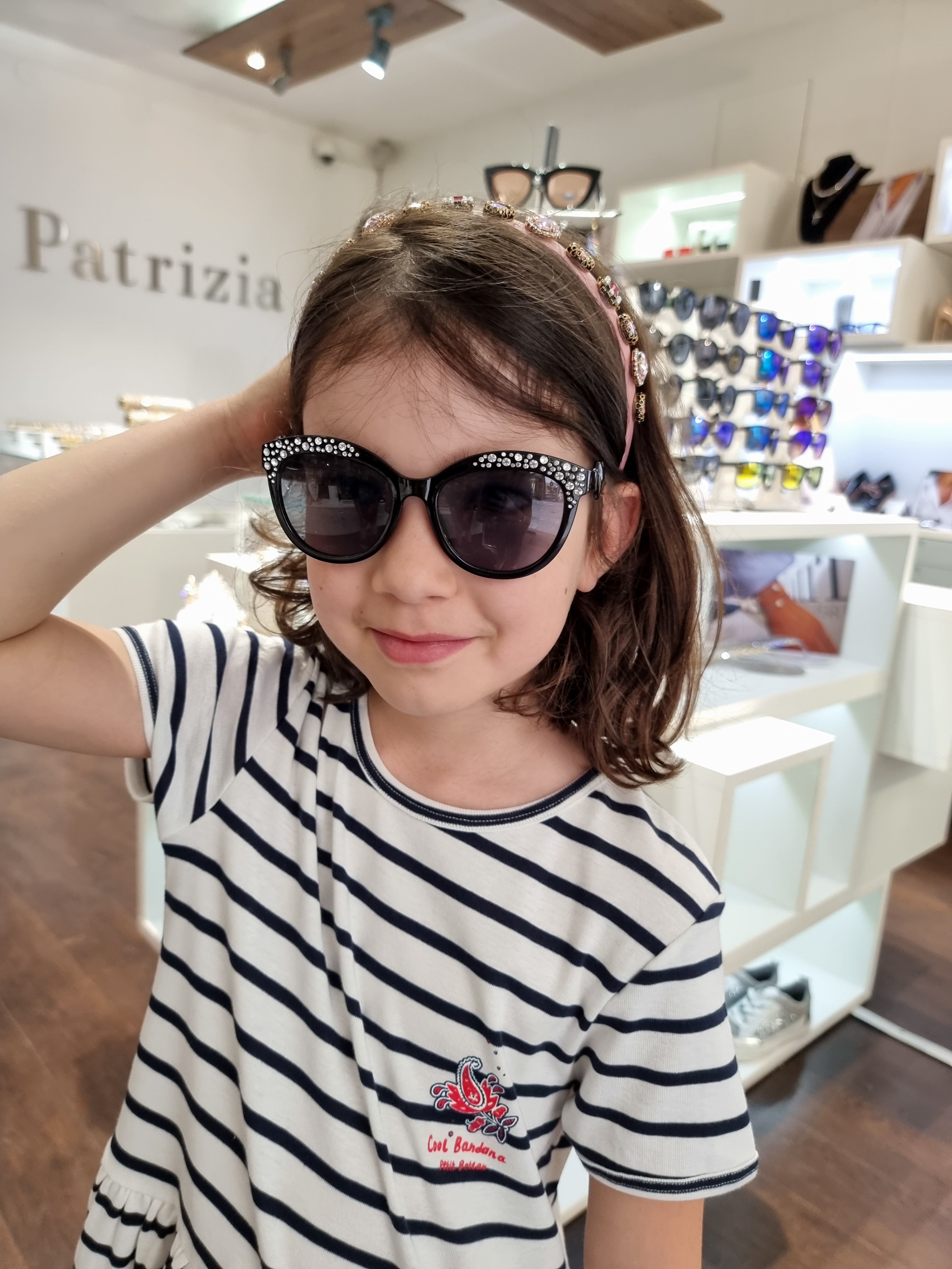 Dječje sunčane naočale GLITTER - Black *