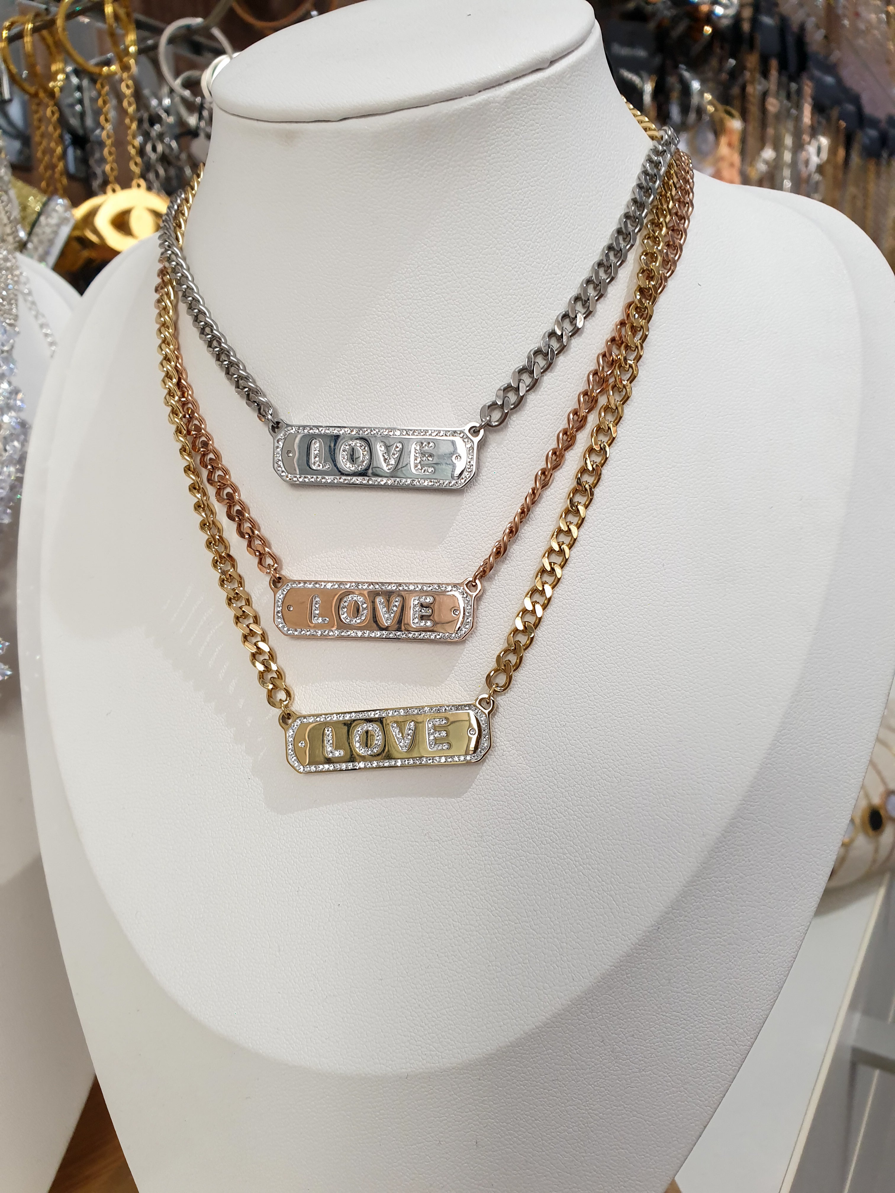 Halskette LOVE Chain