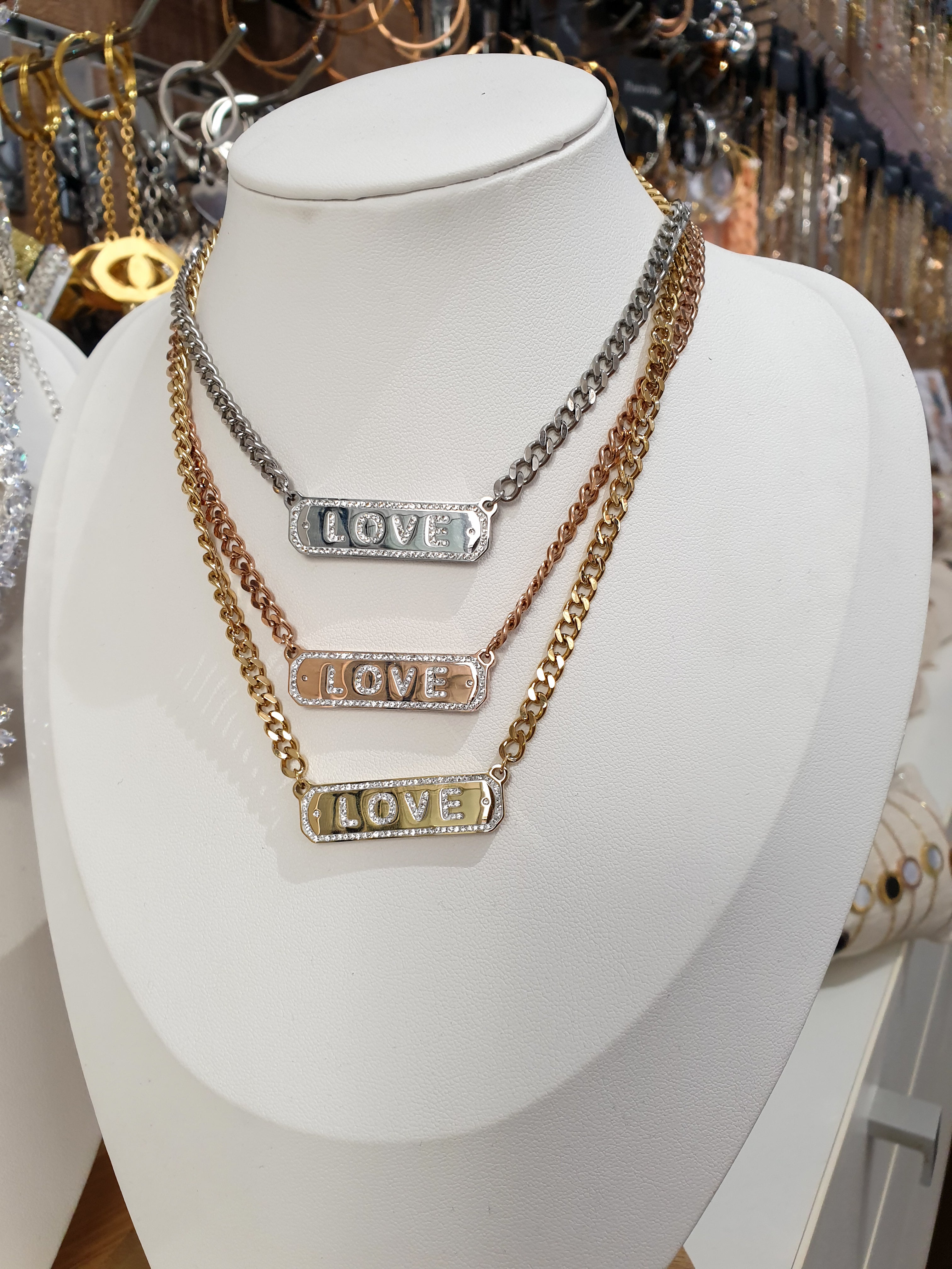 Halskette LOVE Chain