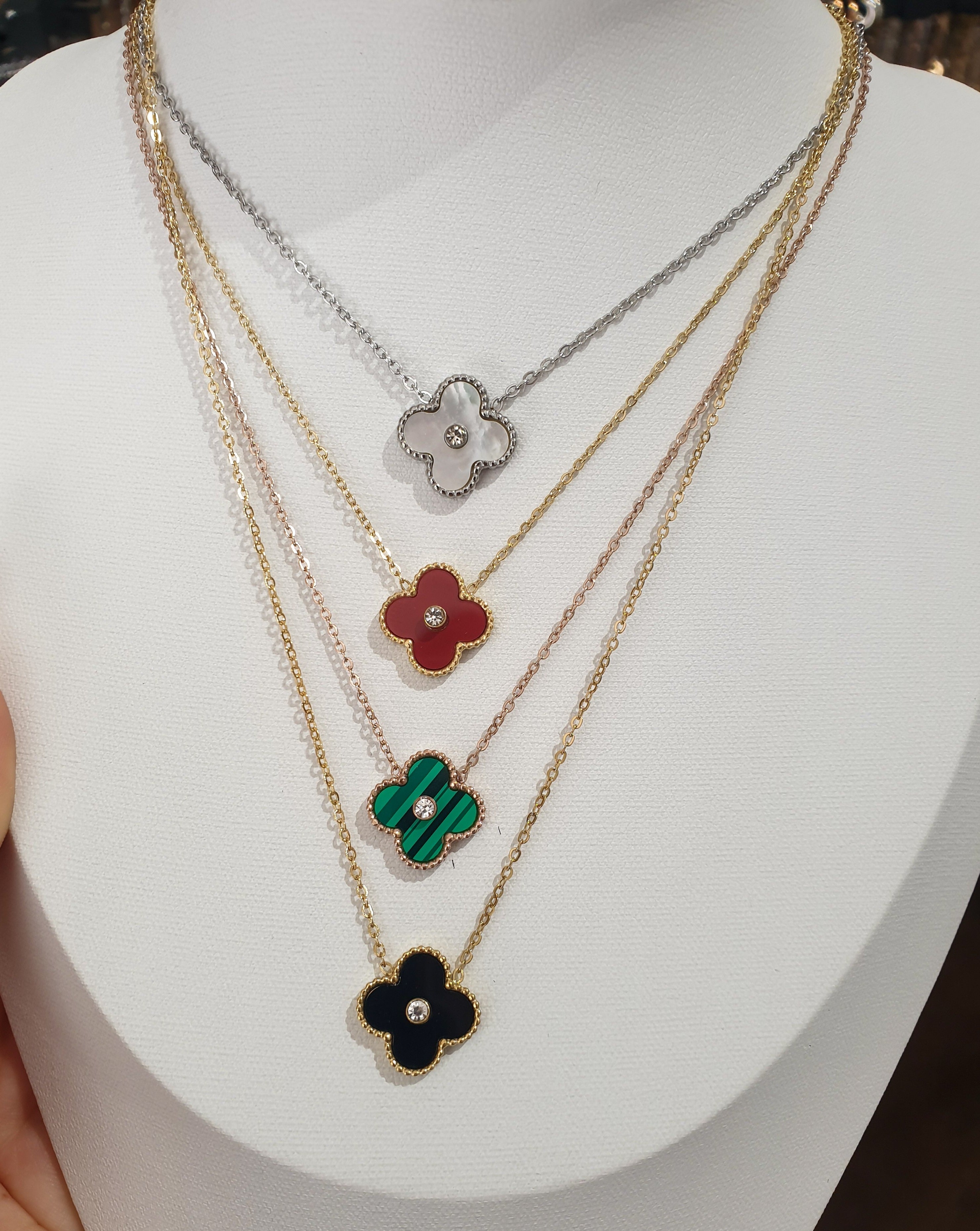 Halskette CLOVER | Red