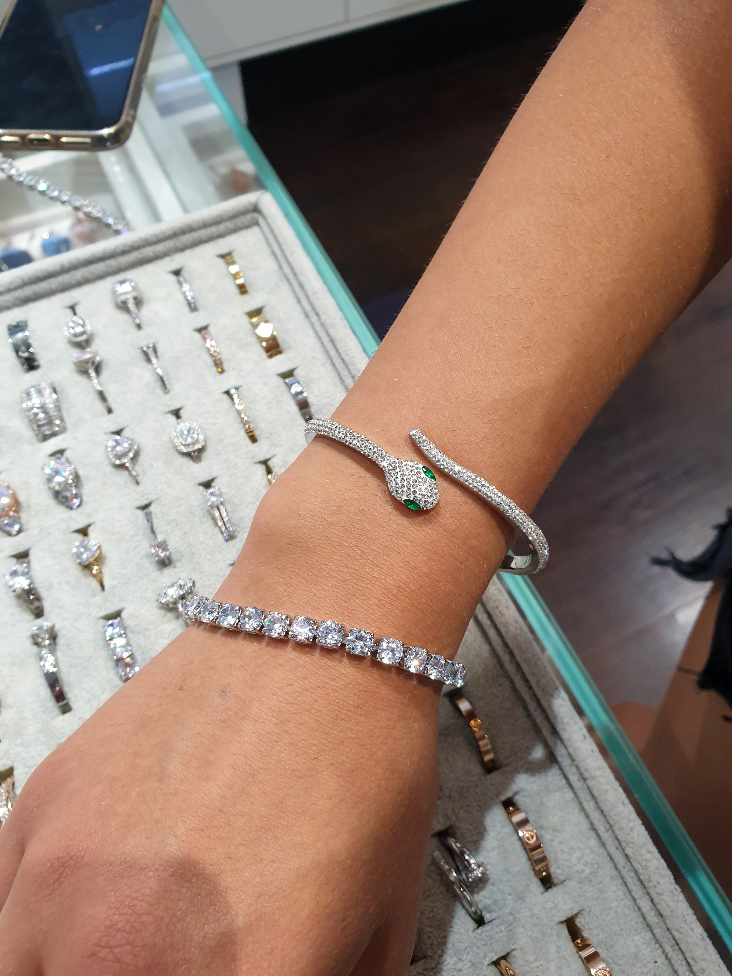 Armband SNAKE | Kristalle