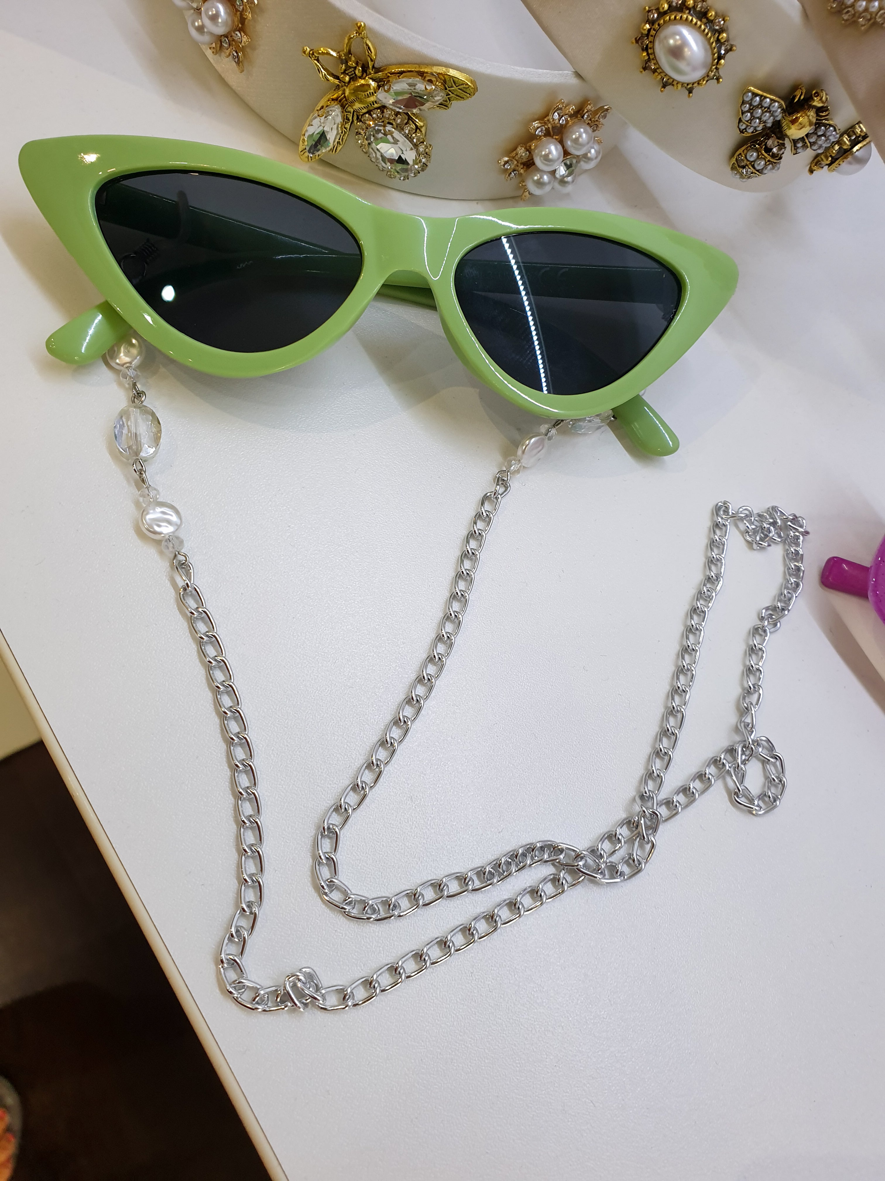 Necklace for Thin glasses CHAIN | Silver