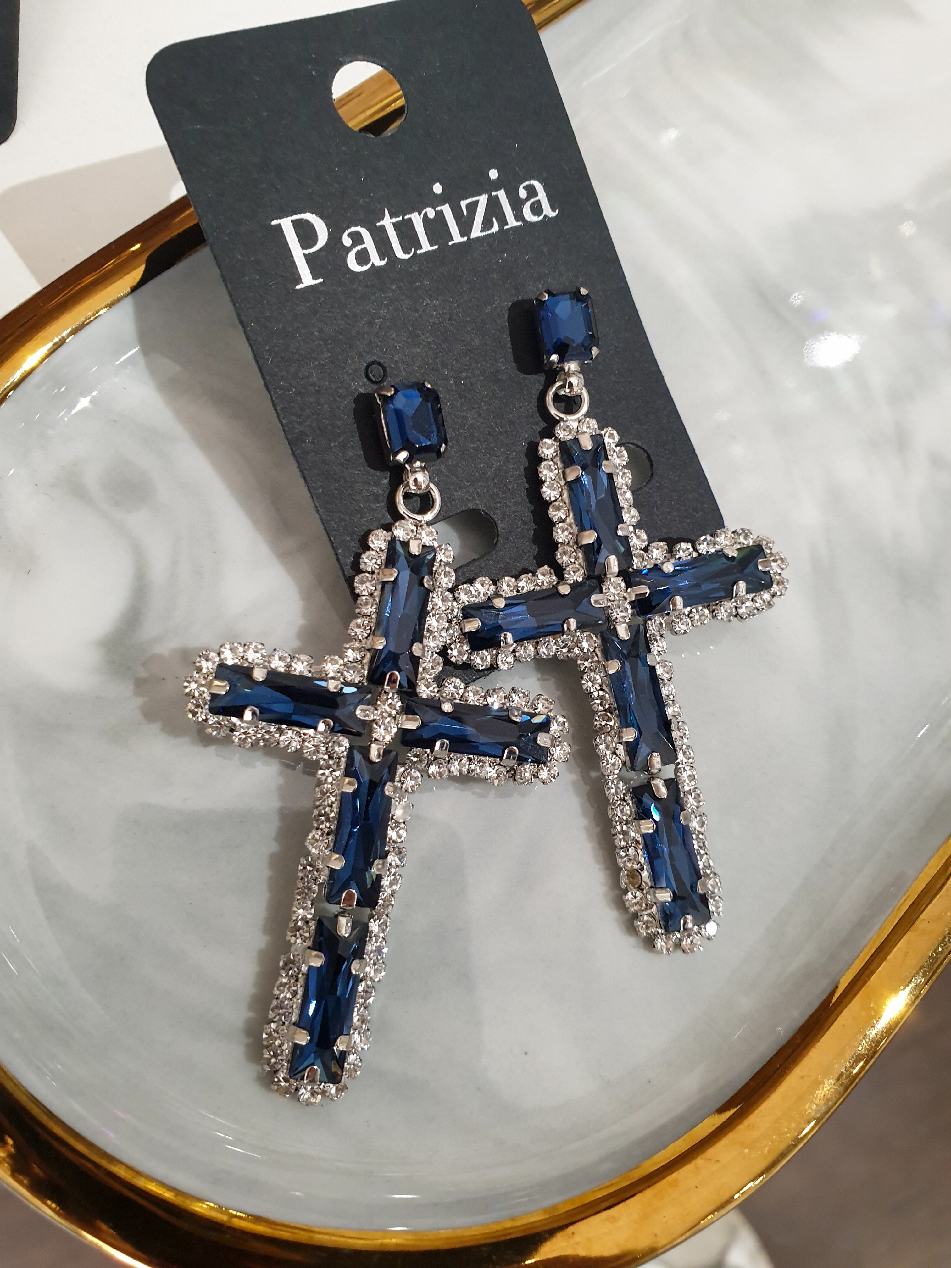 CROCE Ohrringe | Blau