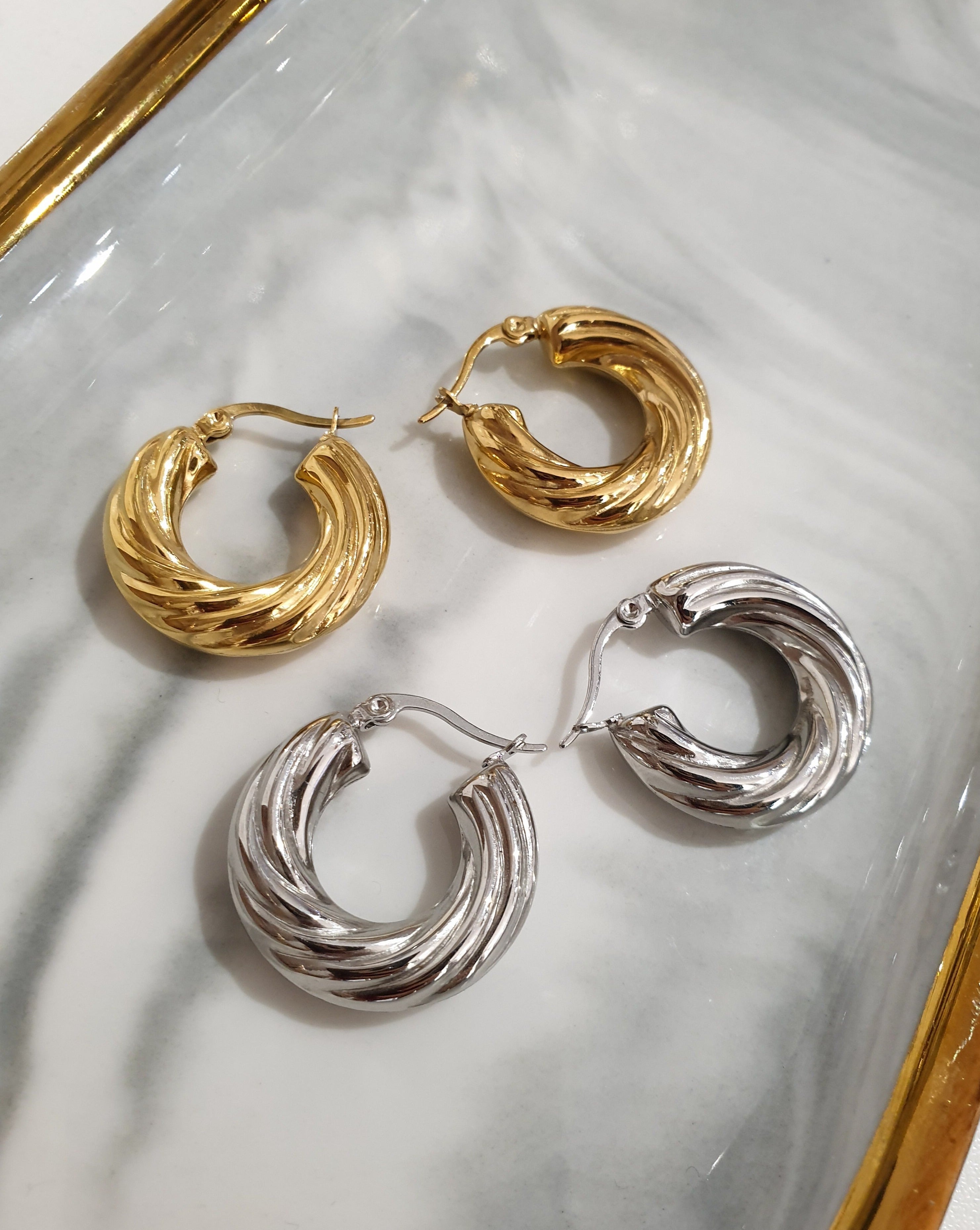 Runde Ohrringe CROISSANT