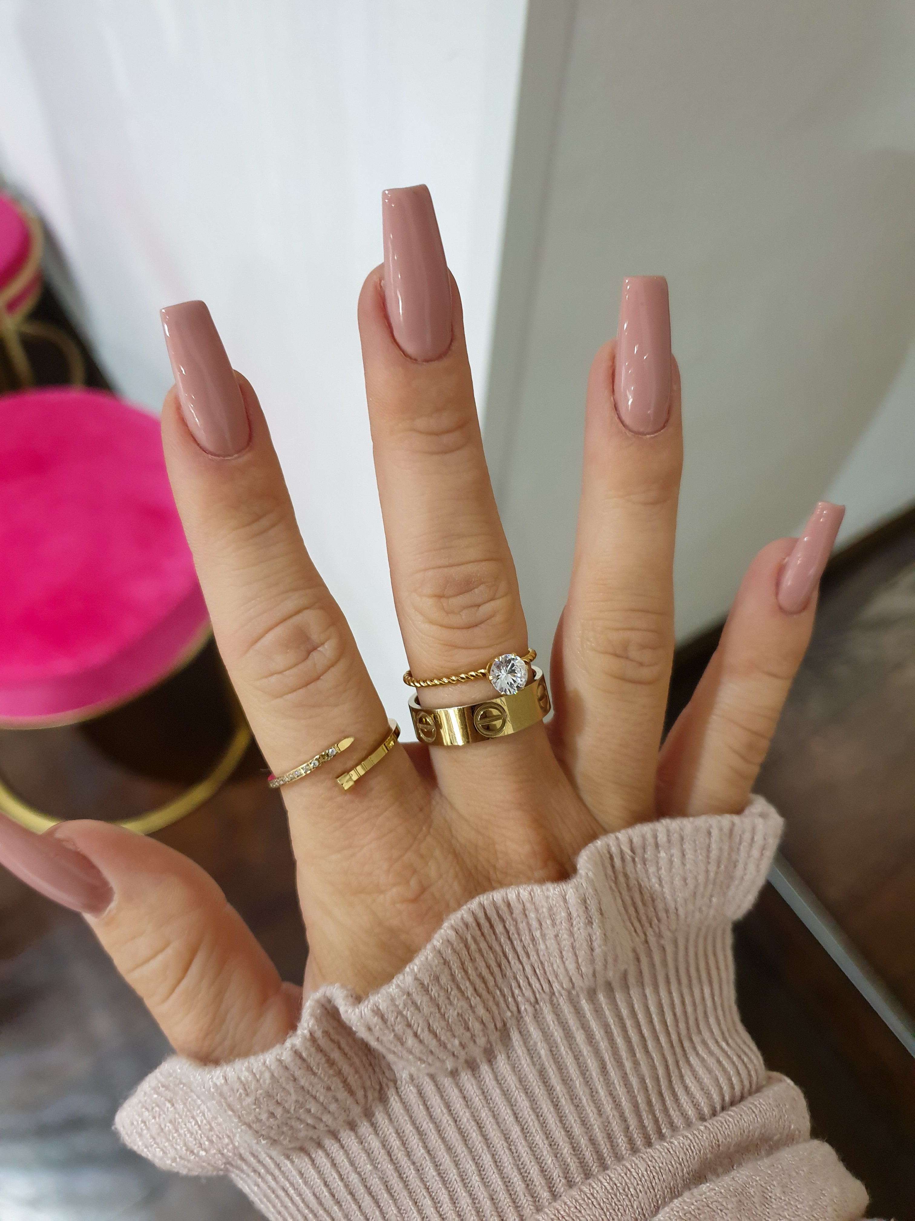 Ring TWIST mit Schaltung | Gold
