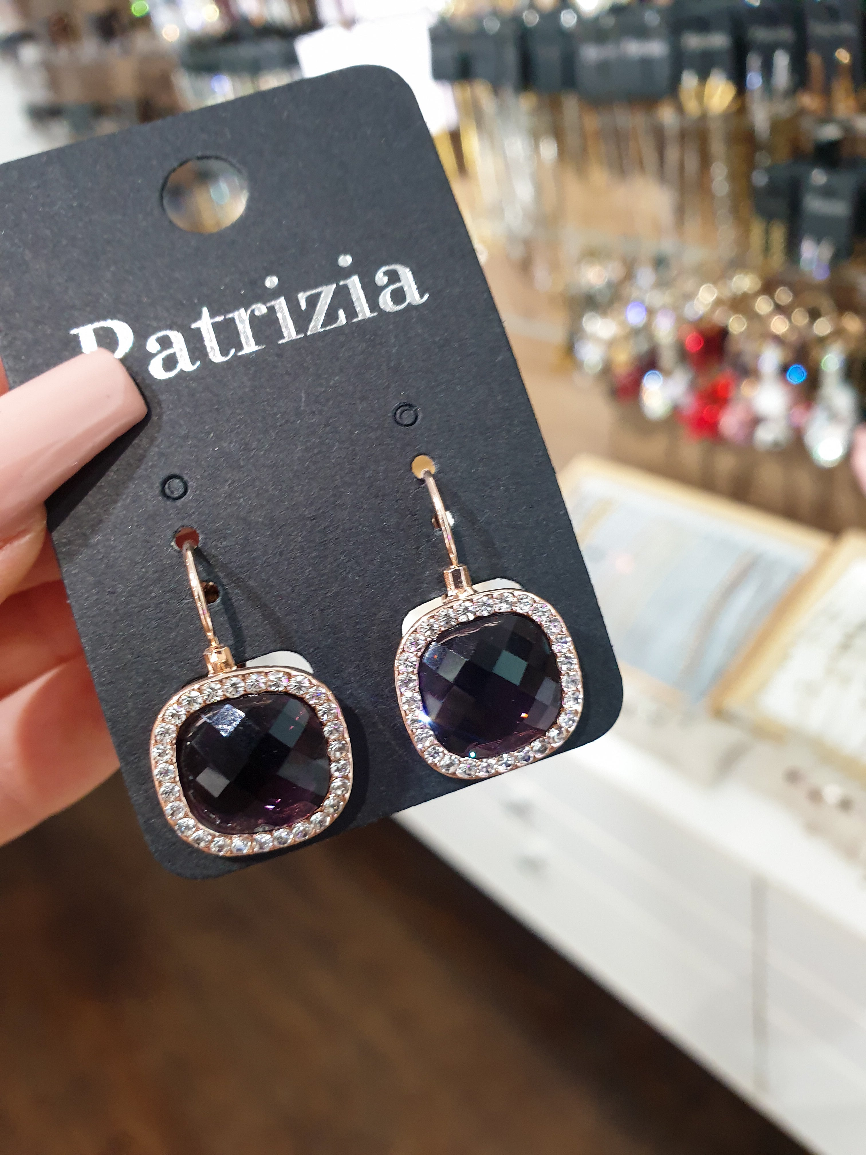 Ohrringe mit Zirkonia | Shine Purple