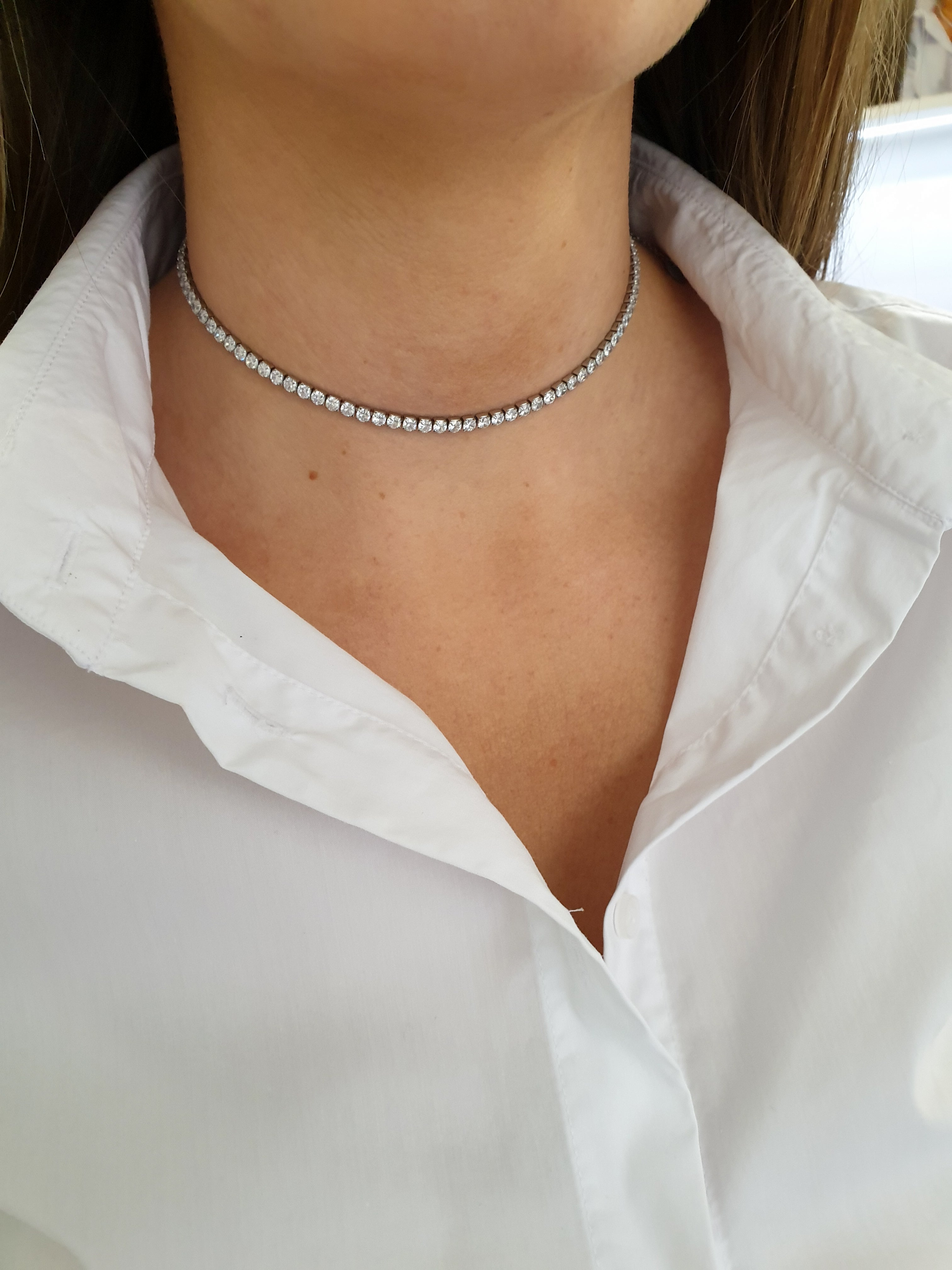 Choker Tennis verižica