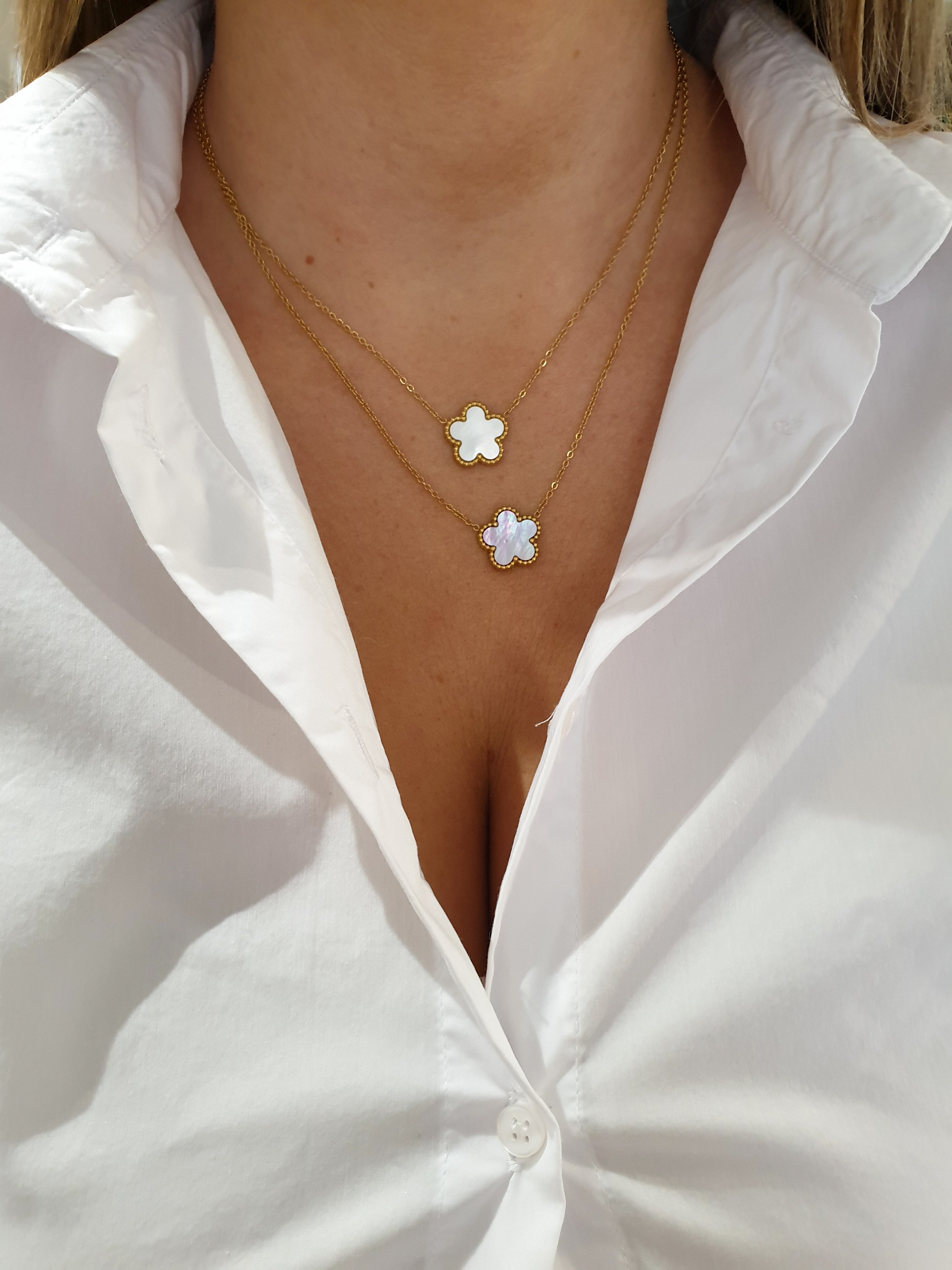 Halskette FLOWERS Pink | Sheel
