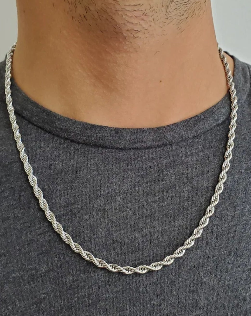 Moška verižica TWISTED | 4 mm