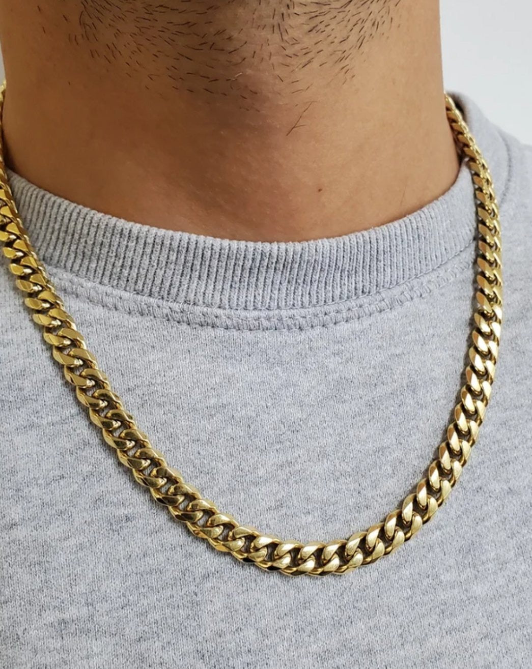 Halskette CHAIN Männlich kubanisch | Gold/10 mm