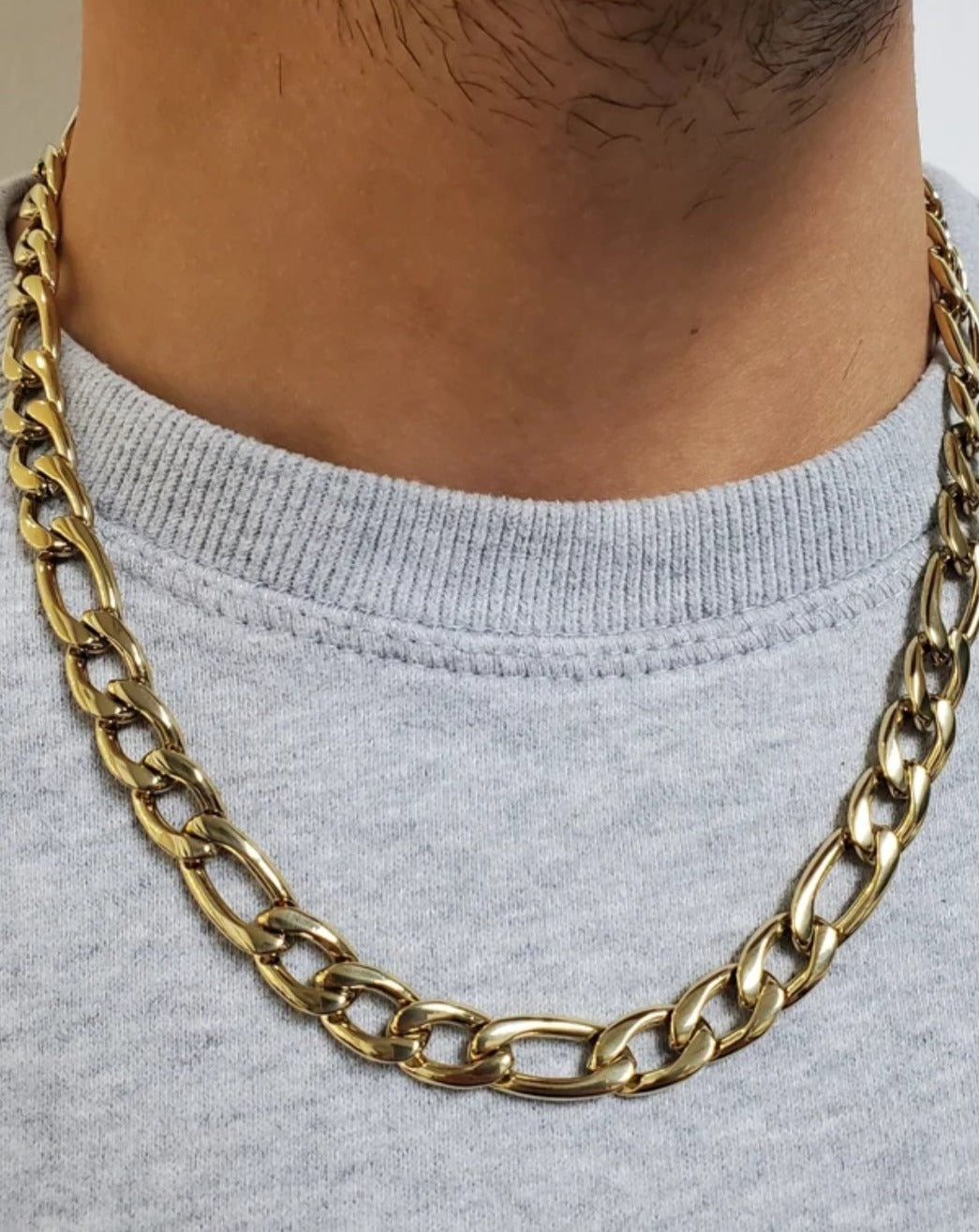 Halskette CHAIN Mann Figaro | Gold/11 mm