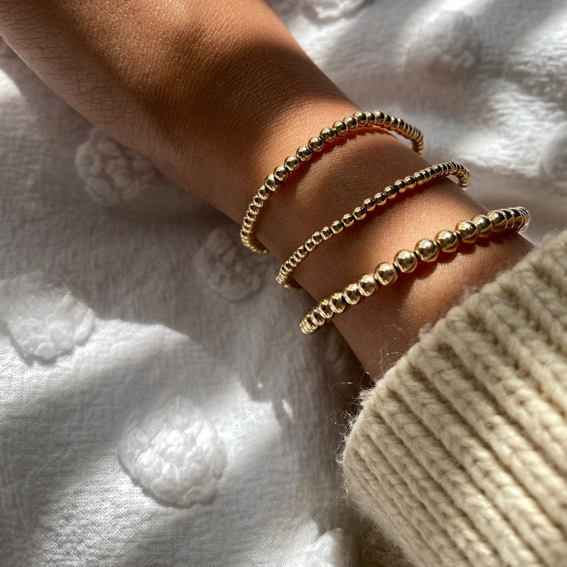 Armband Mode mit Perlen | Verschiedene Dicken
